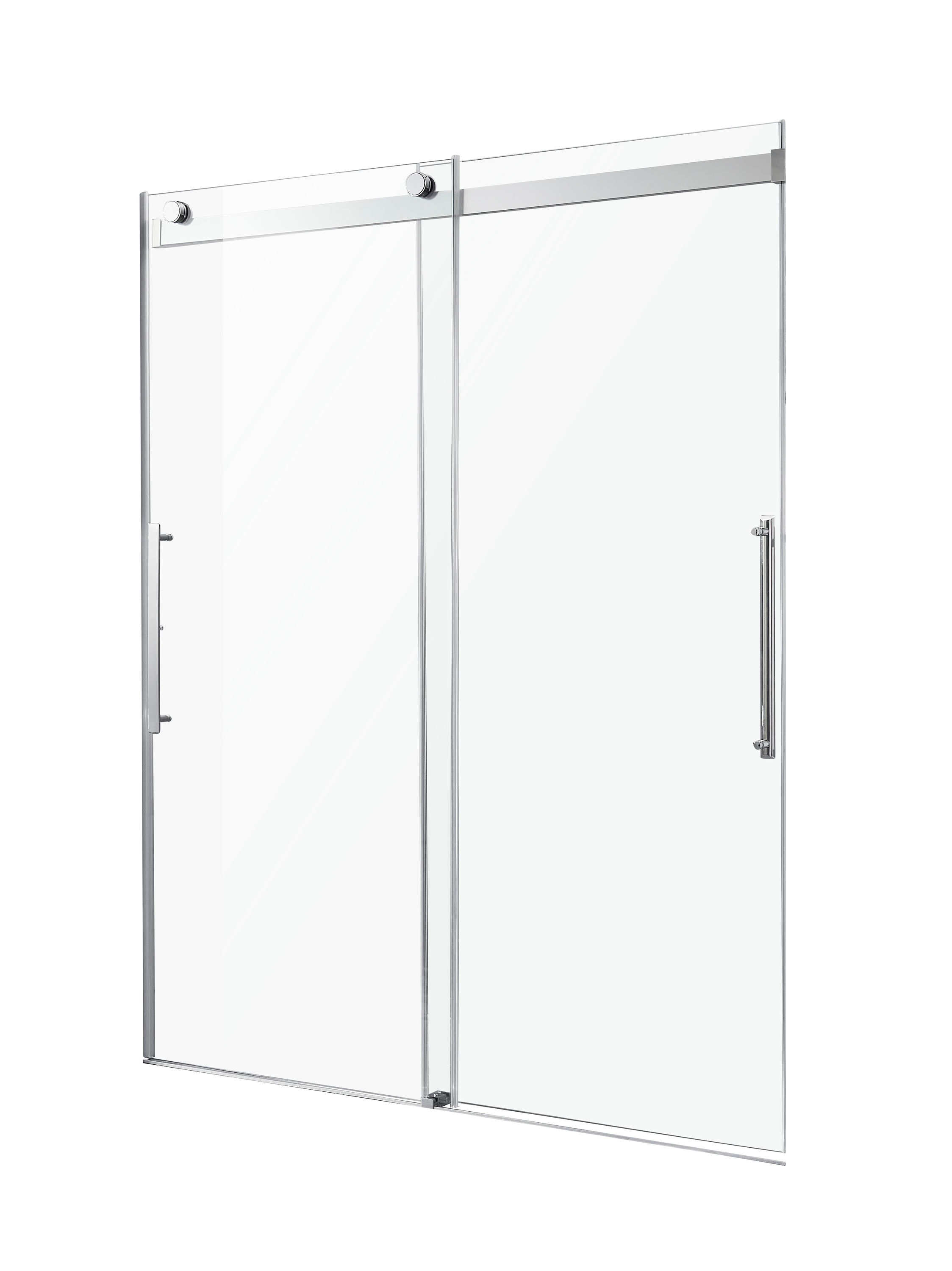 Stellar Series 48 x 76 Polished Chrome Frameless Sliding Shower Door