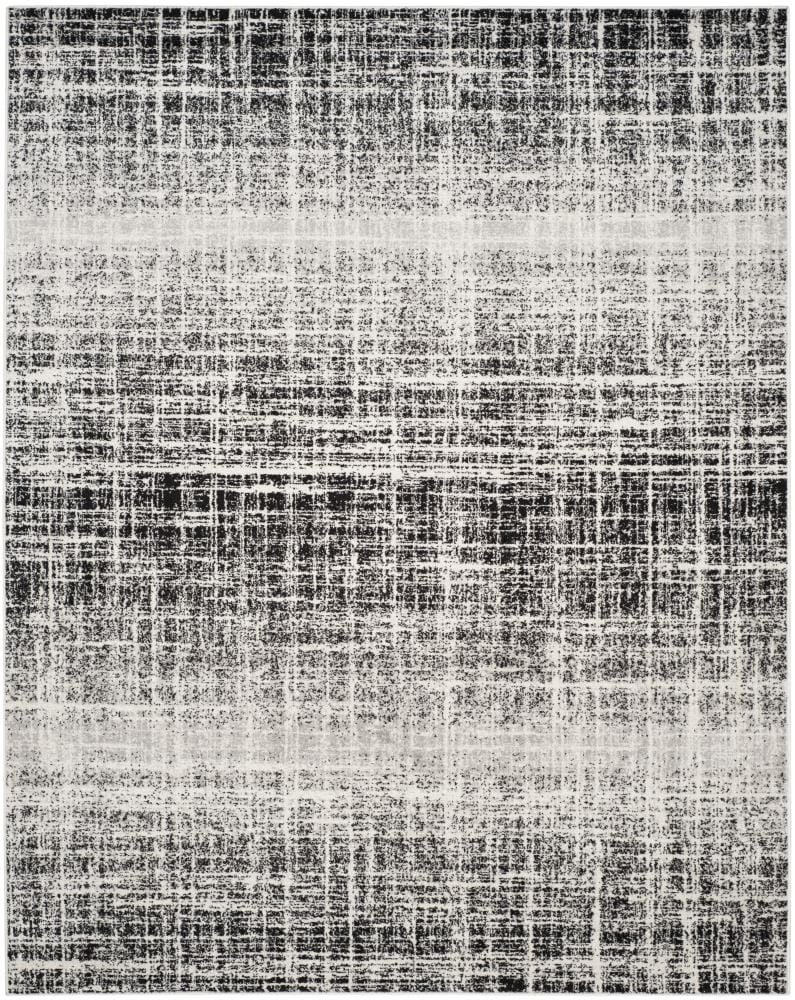 Safavieh ADR116B-6 Adirondack Lannet 6 x 9 (ft) Loomed Polypropylene Ivory/Black Rectangular Indoor Abstract Industrial Area rug