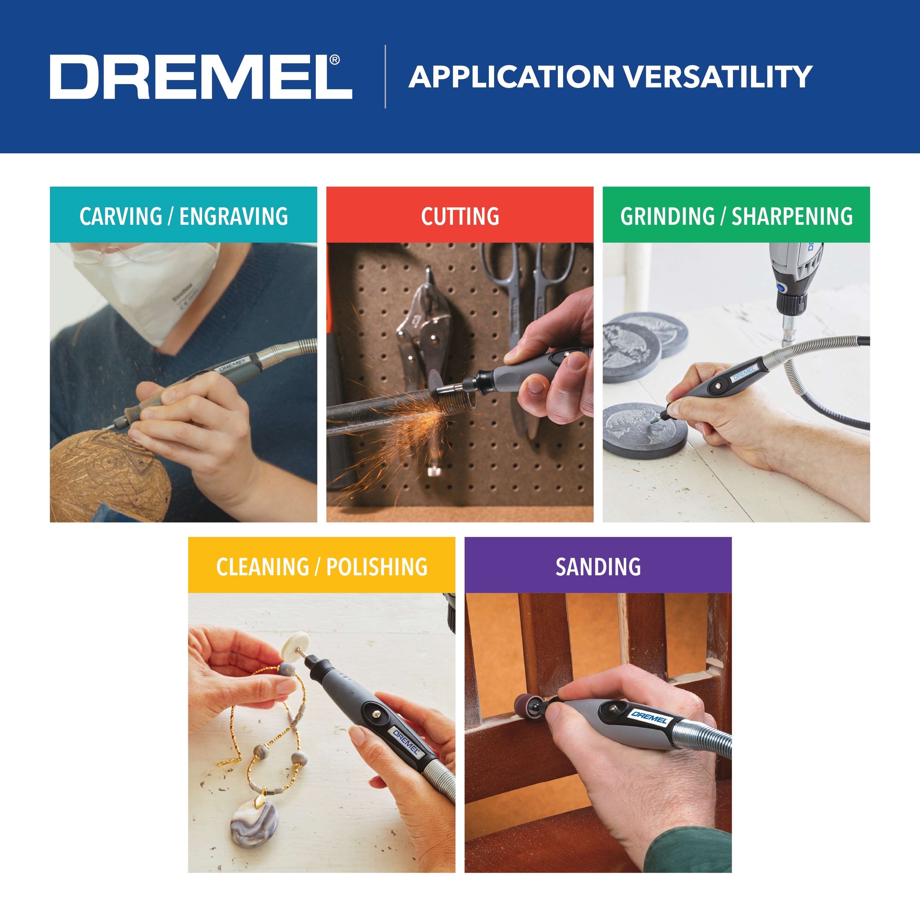 Dremel 36 in. Flex-Shaft Attachment for Rotary Tools + 8220 Series 12-V MAX  Lithium-Ion Variable Speed Cordless Rotary Tool Kit – WAM Kitchen