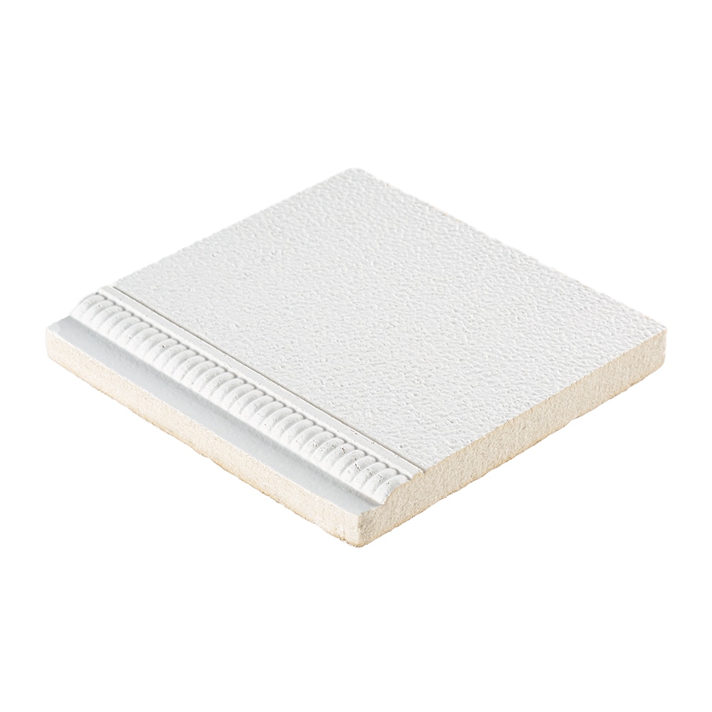 Armstrong Ceilings Fluted White Mineral Fiber Drop Ceiling Tile Sample