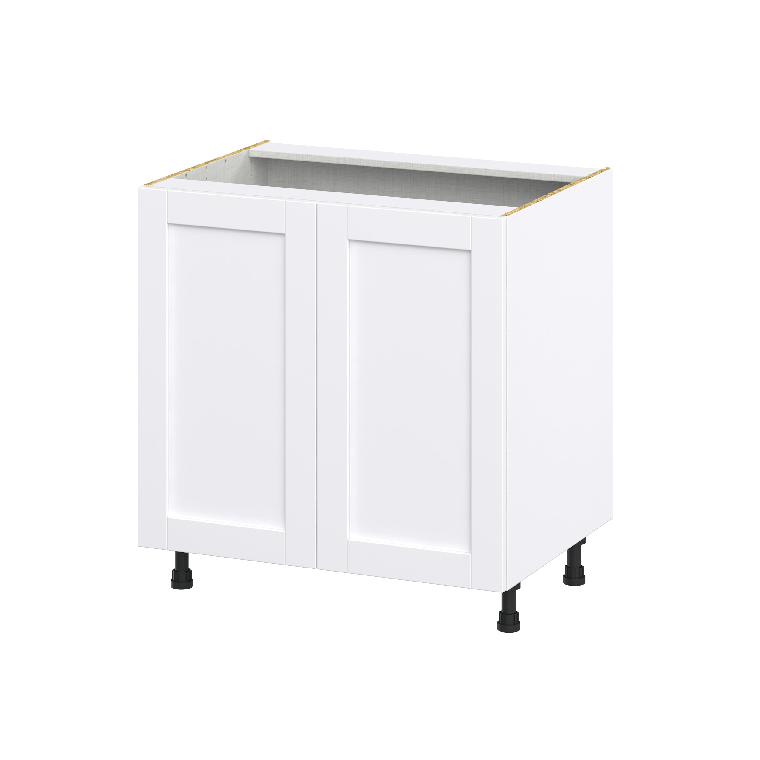 Hugo&Borg Rosemont 33-in W x 34.5-in H x 24-in D Glacier White 3-Drawer Base Fully Assembled Cabinet (Recessed Panel Style)