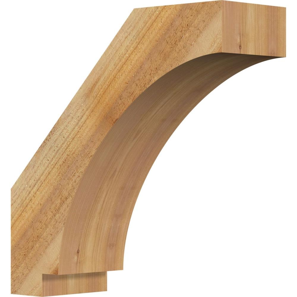 Ekena Millwork BRC06X18X18IMP00RWR 6-in x 18-in x 18-in Western Red Cedar Unfinished Wood Imperial Rough Sawn Knee Brace