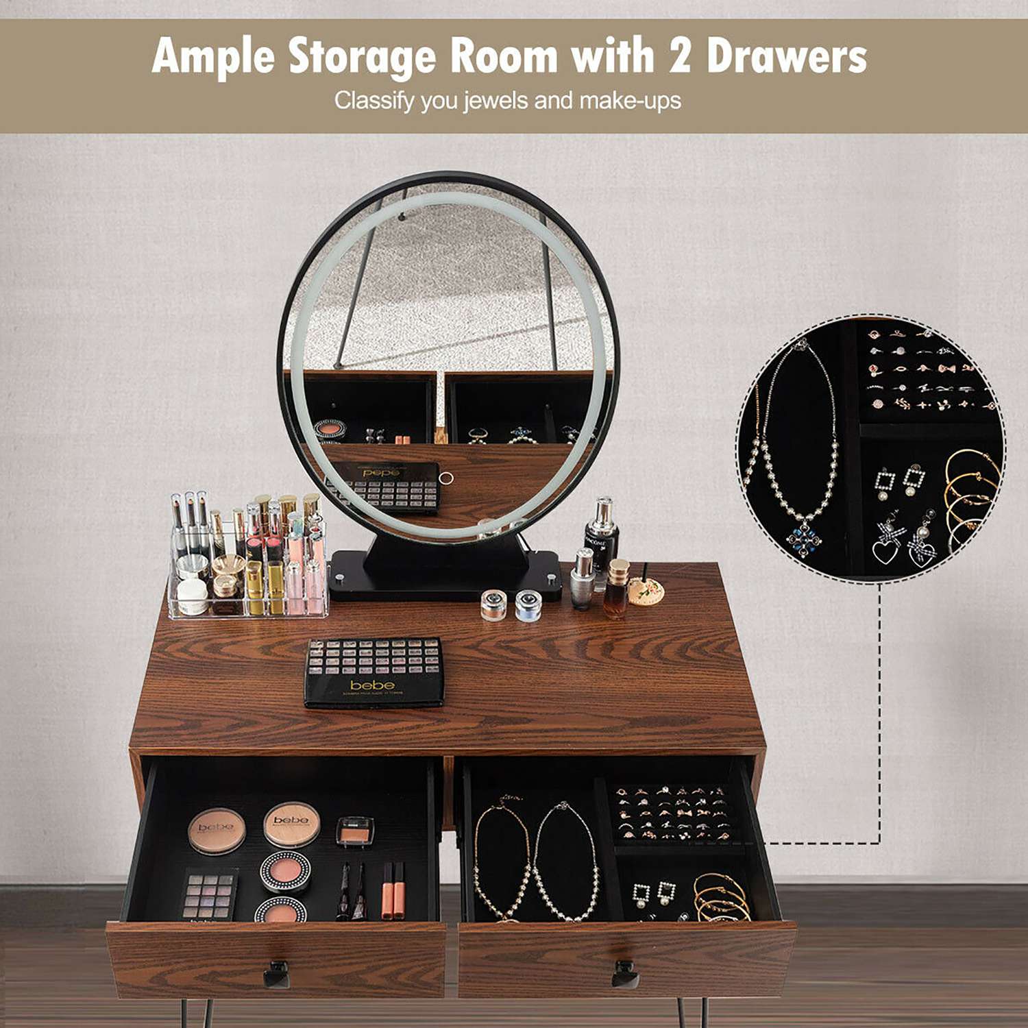 Costway CSHY001347 Bedroom-Vanities - View #8