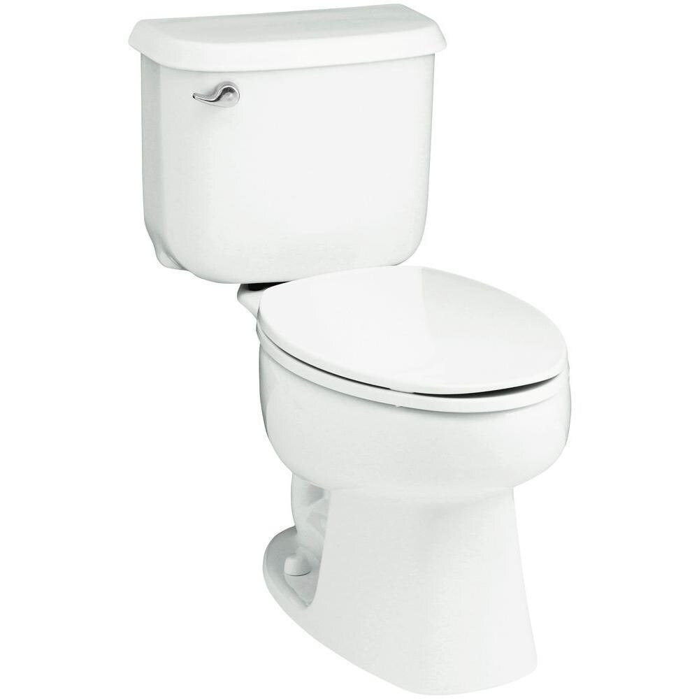 STERLING 403081-0 Windham 12-Inch Rough-In Elongated Toilet with Pro Force Technology White 