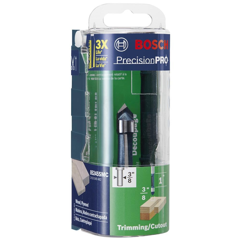 Bosch 85245SMC Trimming-Cutout-Router-Bits - View #2