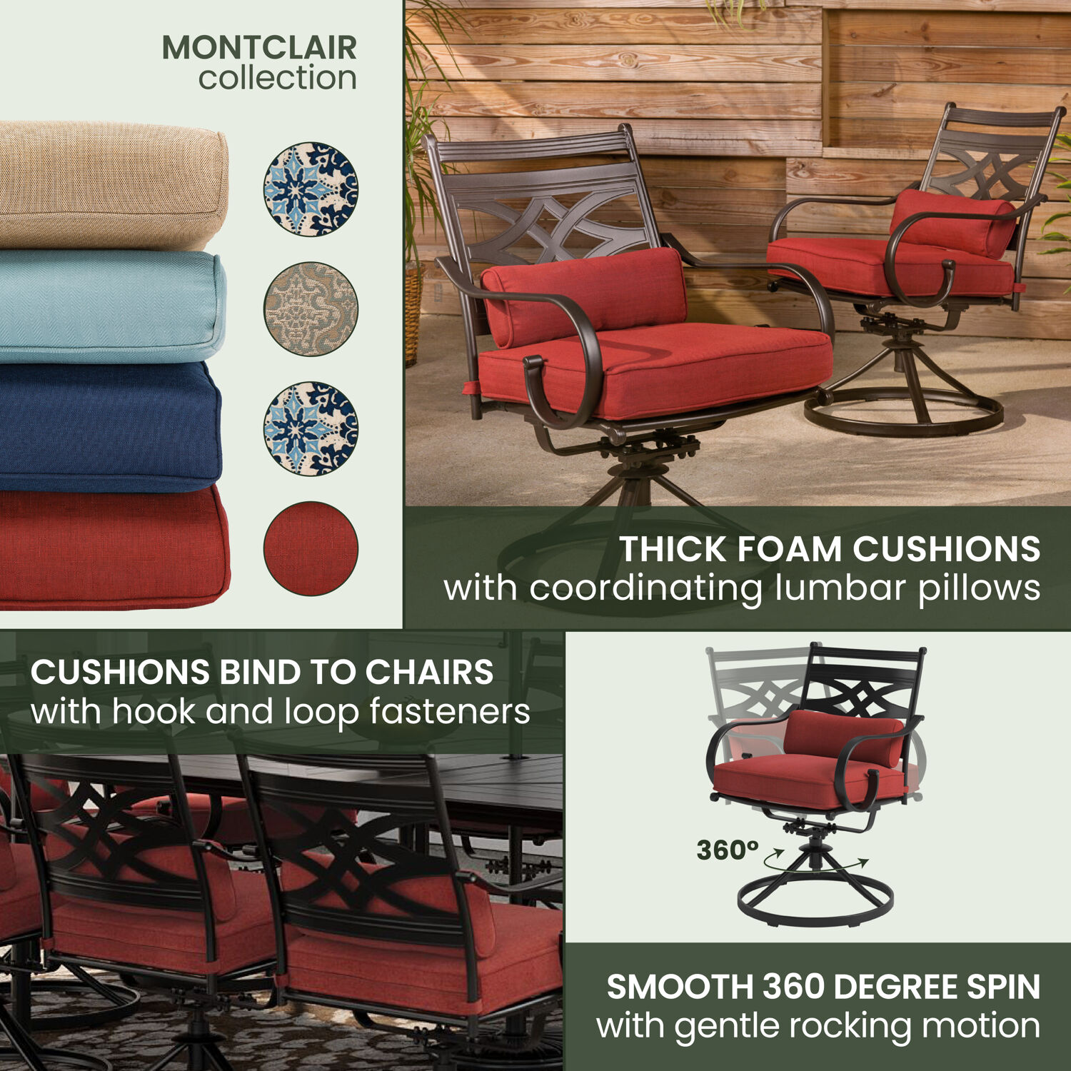 Hanover MCLRDN11PCSW10-CHL Patio-Dining-Sets - View #5
