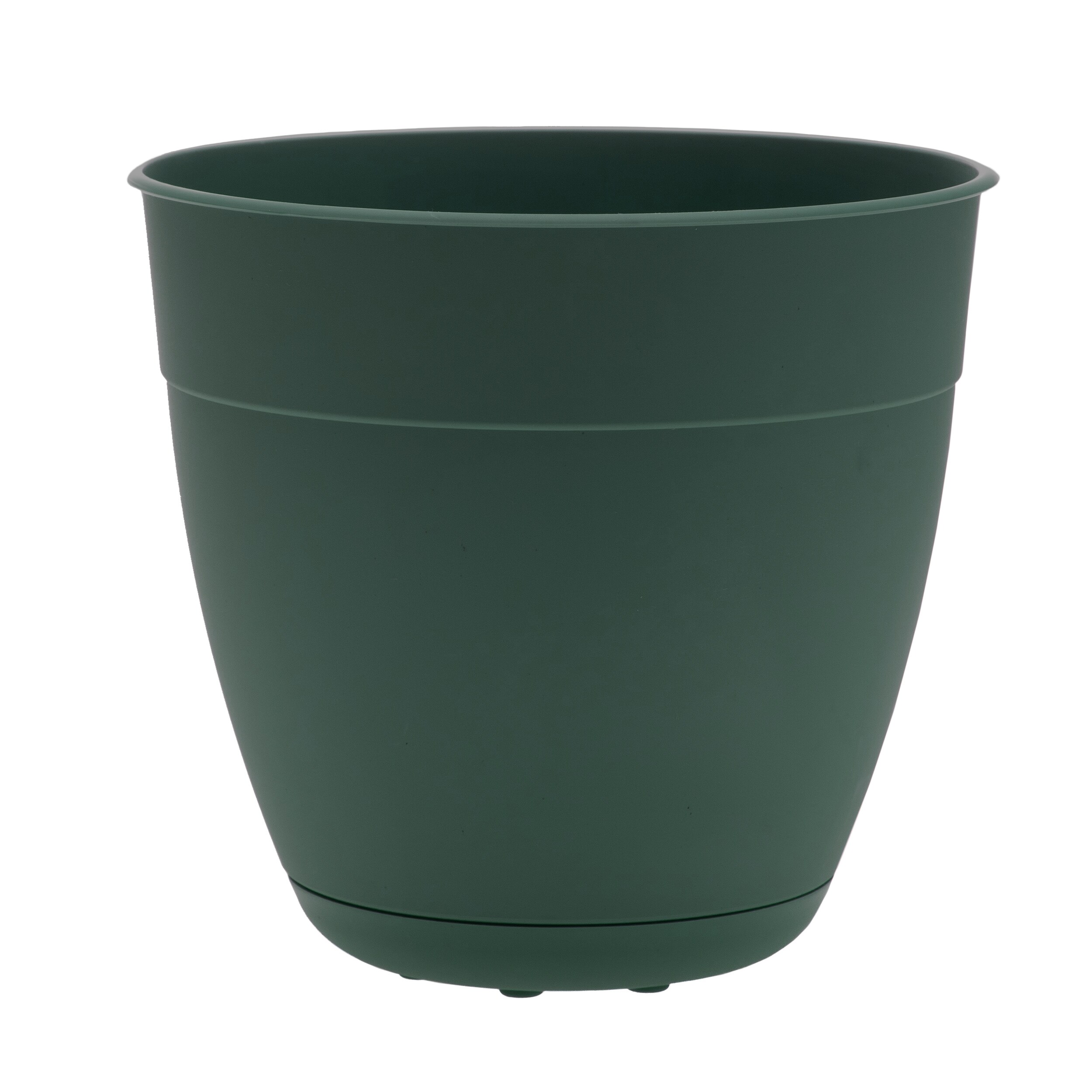 Lijm vonk Roei uit Bloem 16-in x 14.5-in Turtle Green Recycled Plastic Planter with Drainage  Holes in the Pots & Planters department at Lowes.com