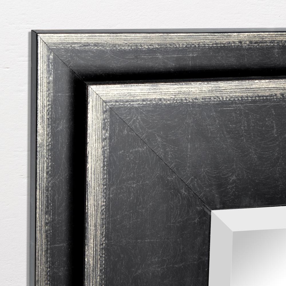 Black two step frame 29.5-in W x 35.5-in H Blackwashed Framed Wall ...