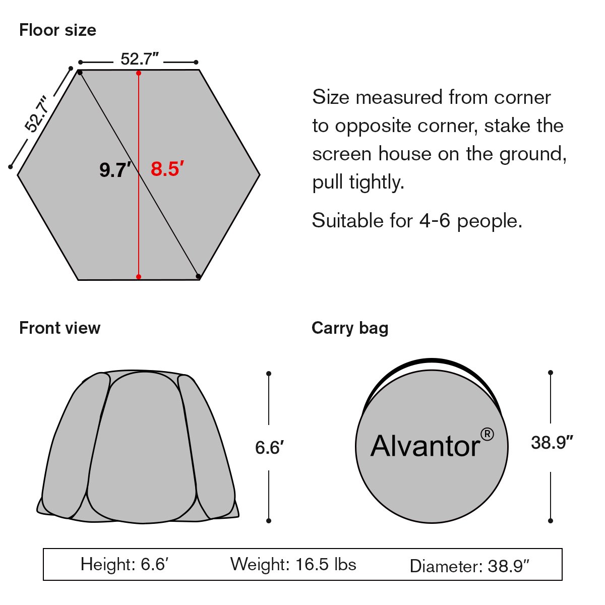 Alvantor 9020#E6 Wood-Resin-Gazebos - View #5