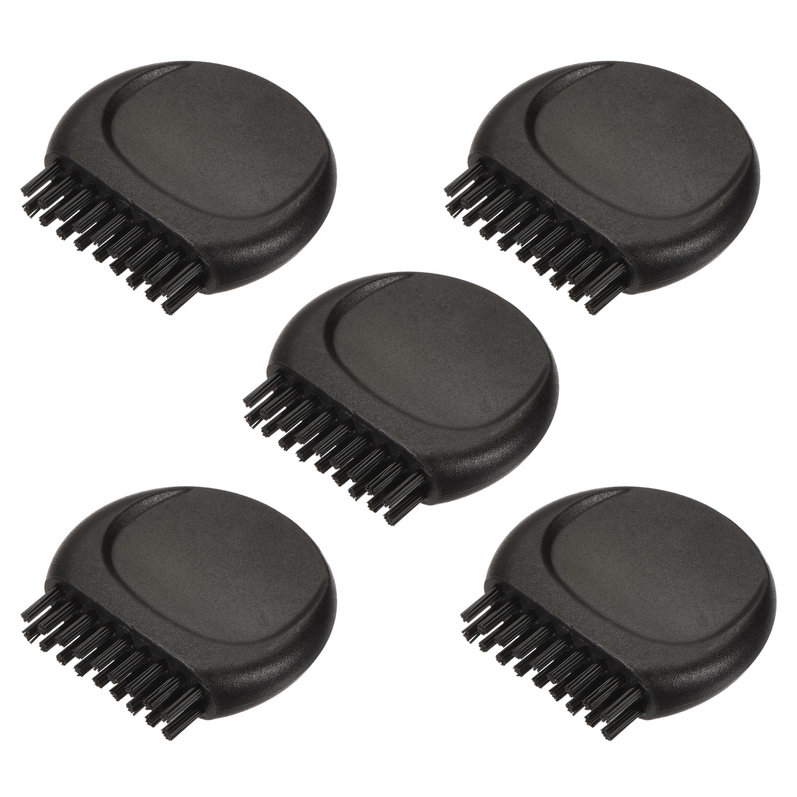 Unique Bargains Mini Golf Club Brush Portable Pocket Dust Groove Cleaner Black 5pcs #S26052000UX2518