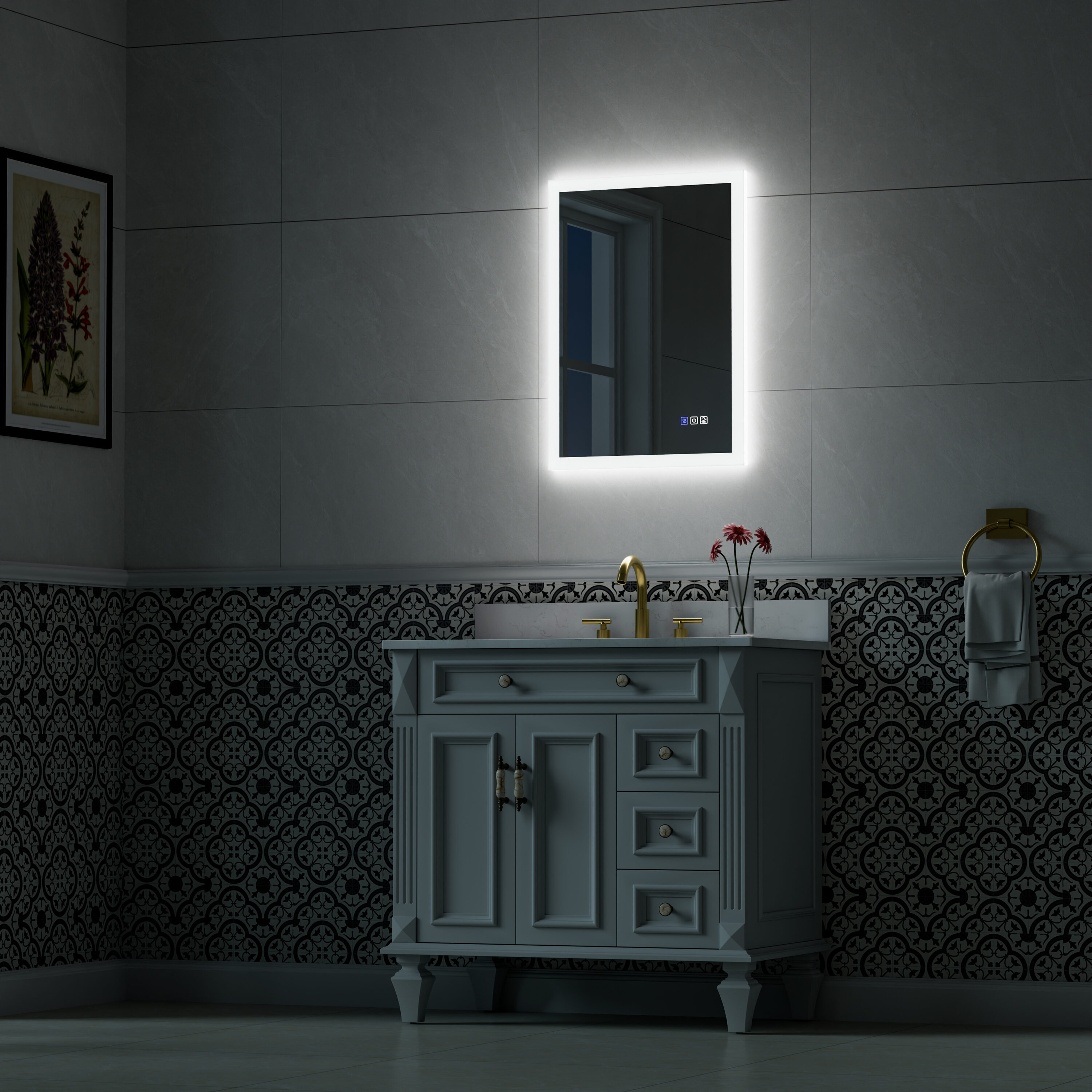 Forclover HYFE-8039CA Framed-Bath-Mirrors - View #13