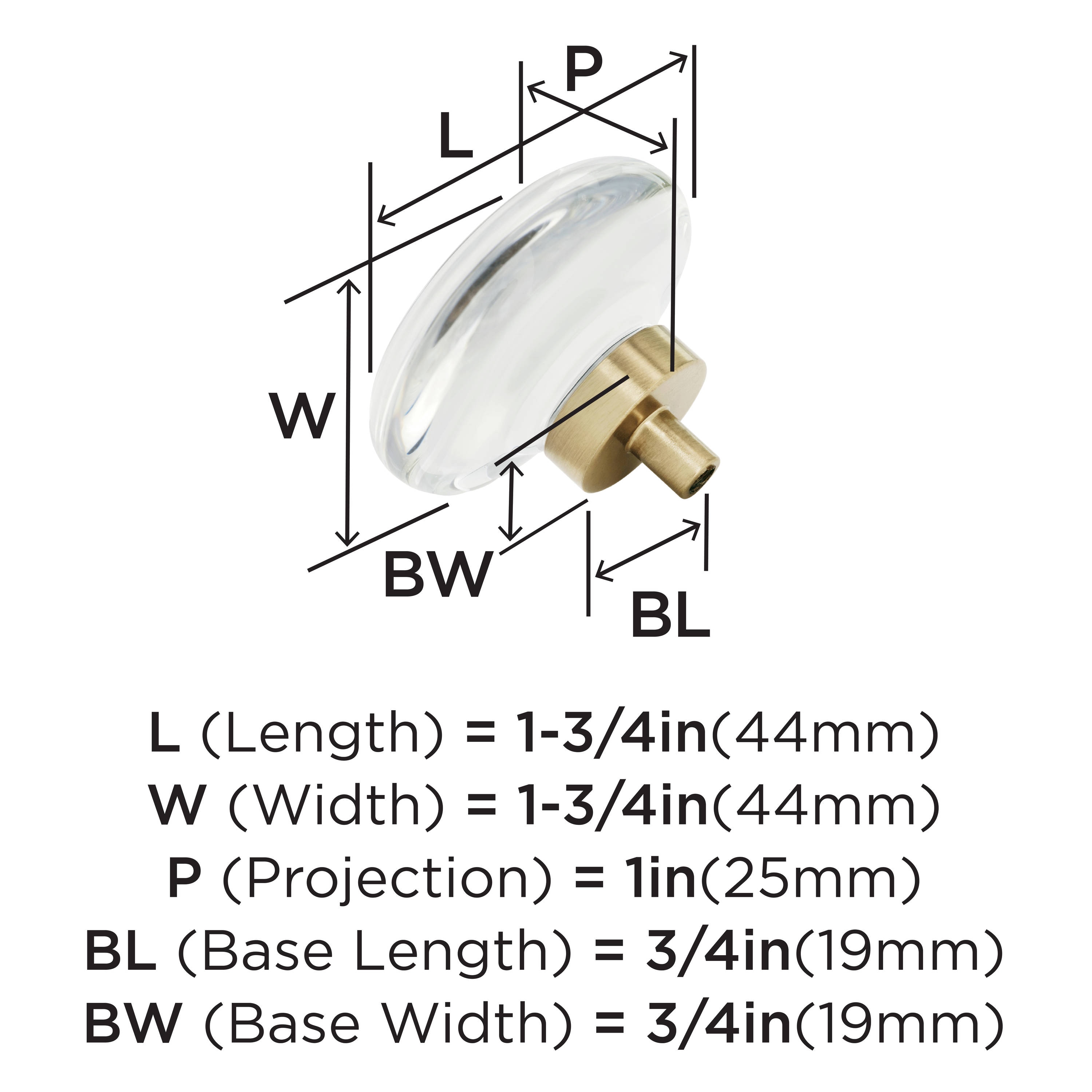 Amerock BP36652CCZ Cabinet-Knobs - View #3