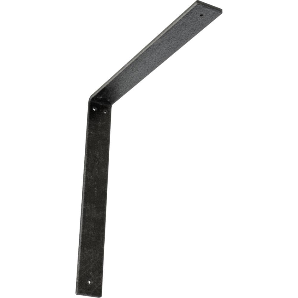 Ekena Millwork BKTM02X16X16HAASV Hamilton 16-in x 2-in x 16-in Gray Steel Mounting bracket