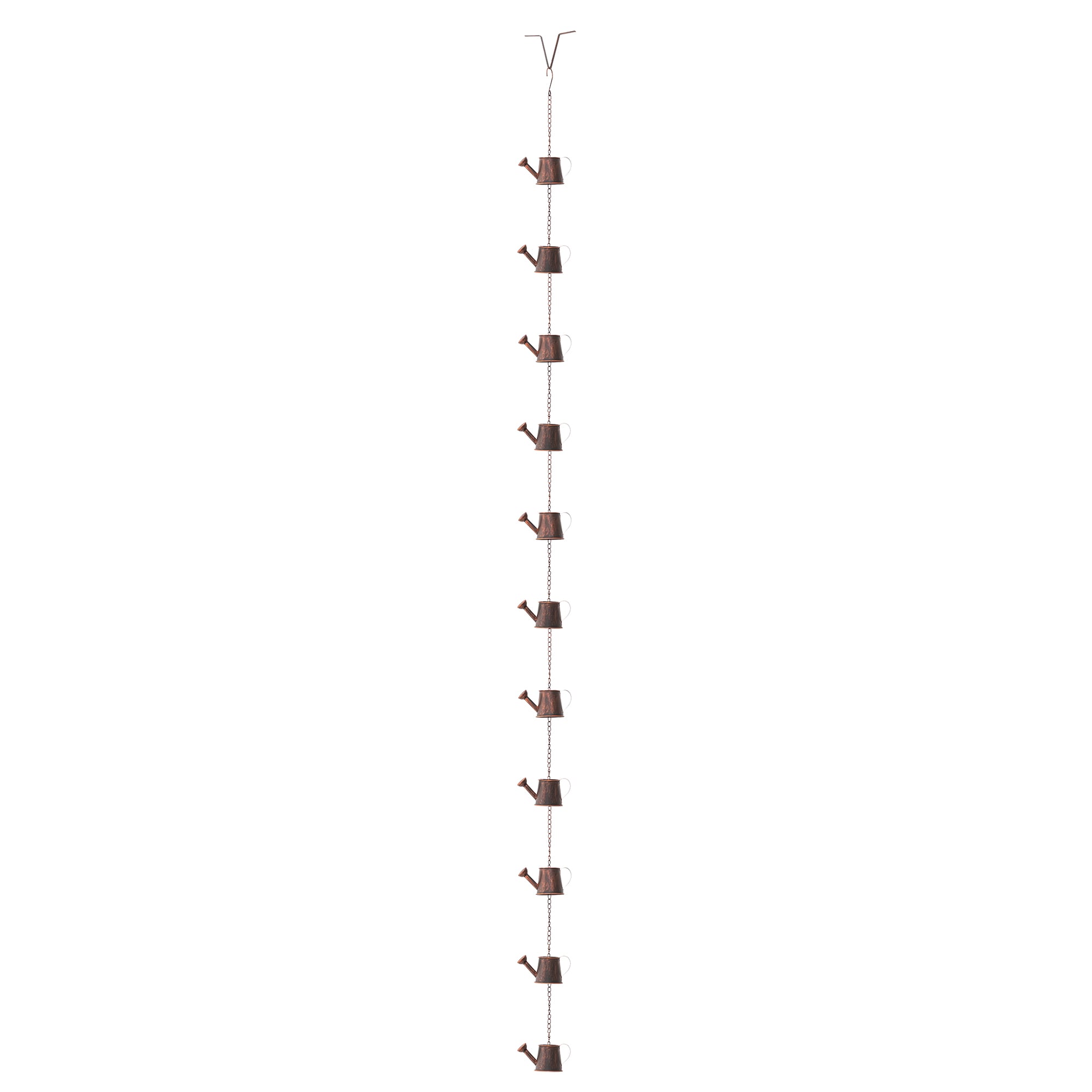 Glitzhome 2037800007 8.5-Feet Bronze Single link Rain Chains
