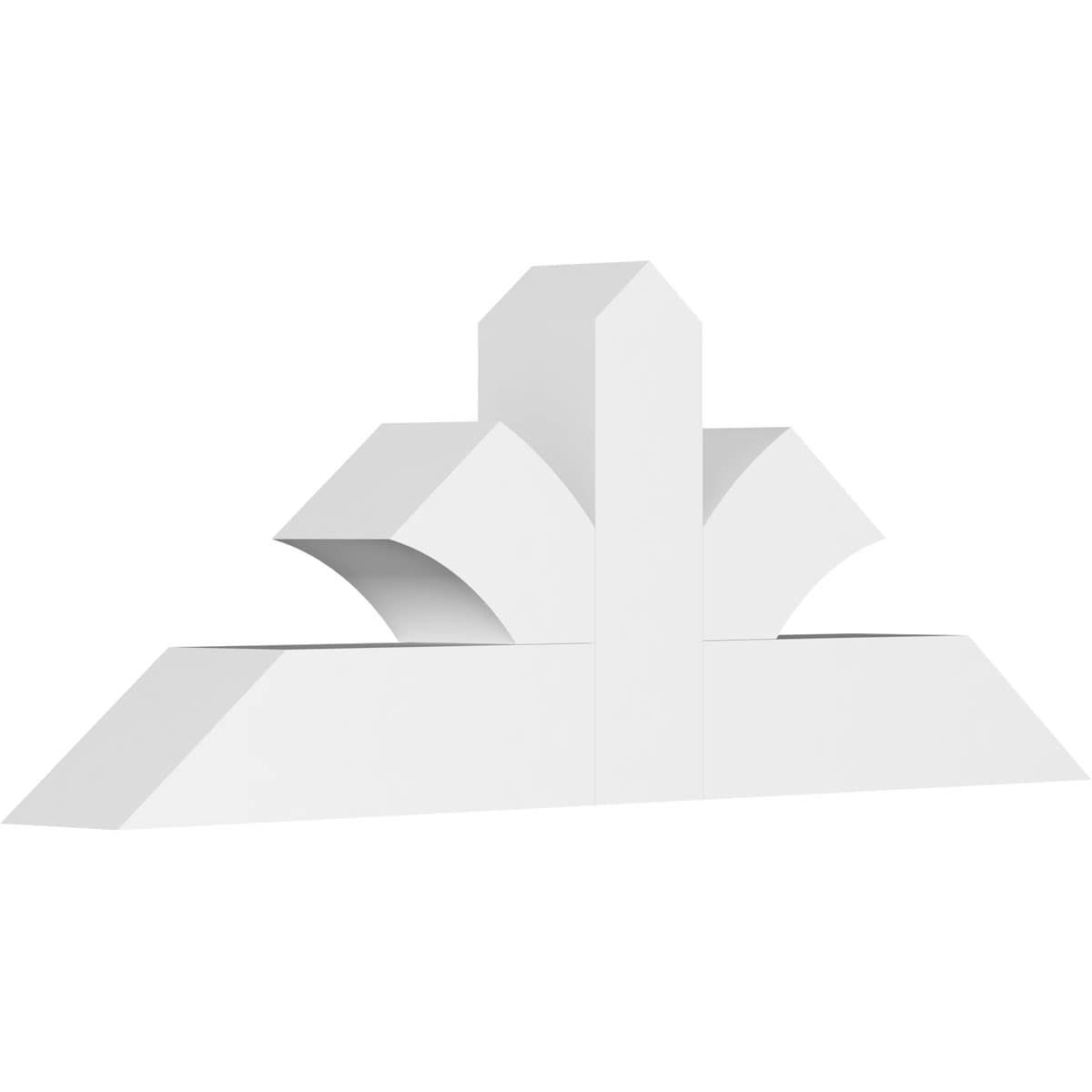 Ekena Millwork GBP036X14X0404RIC00 Richland White PVC Gable bracket