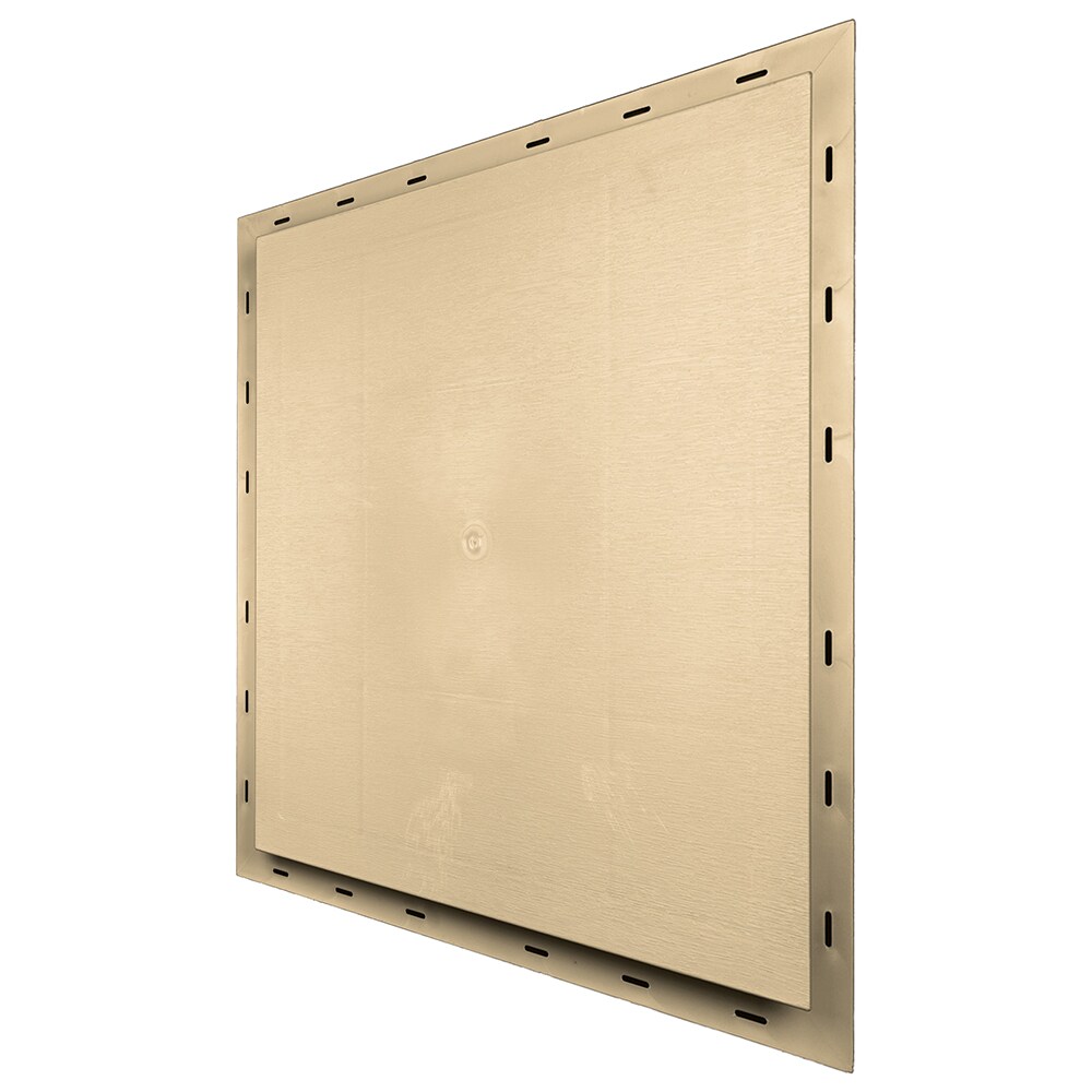 Builders Edge 15.5-in x 16.5-in Dark Almond Vinyl Universal Mounting ...