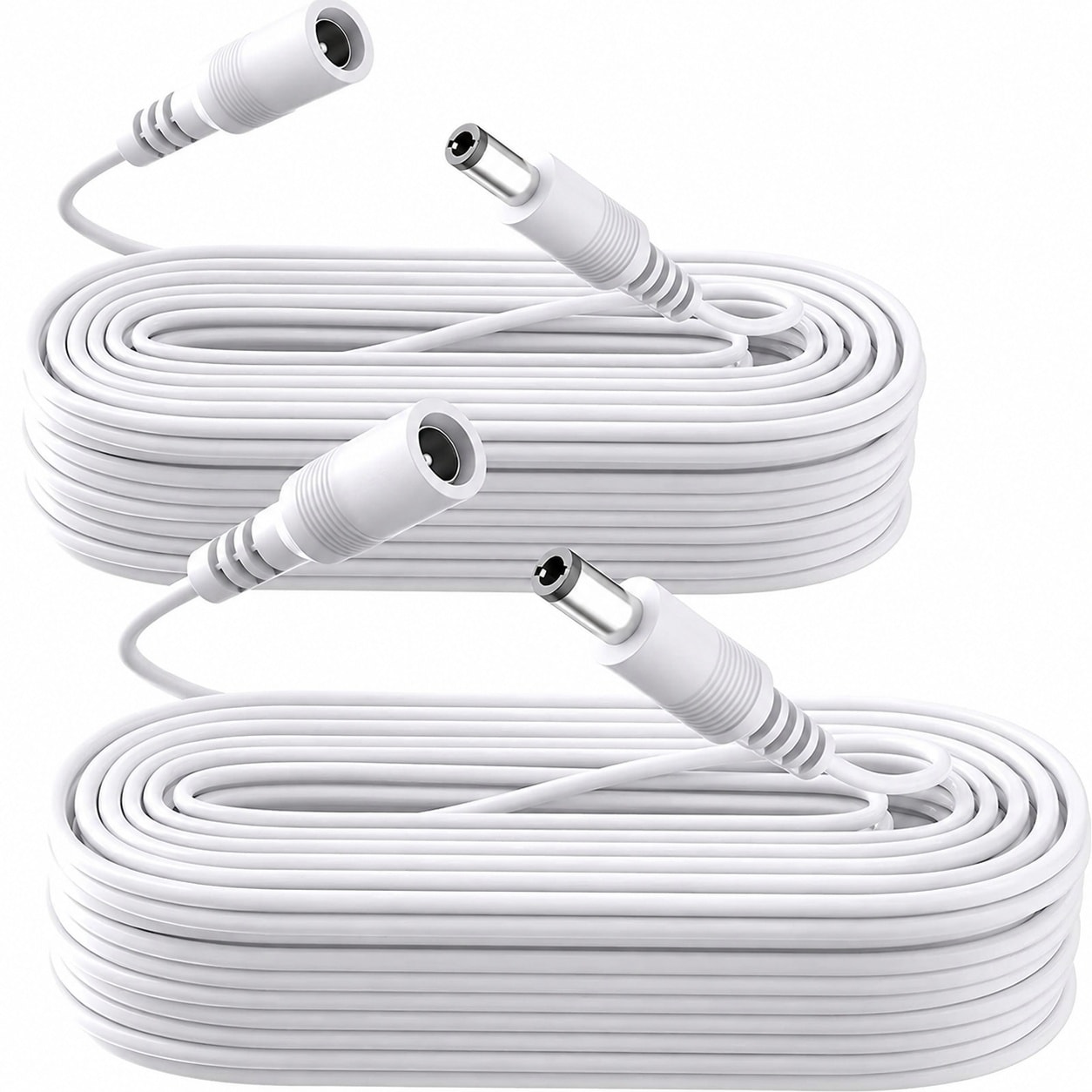AOIZGMY  2 Pack 33ft Power Extension Cable 12V DC 2 1mm x 5 5mm Male to Female Adapter Cord for CCTV Security Camera IP Camera LED Light Strip