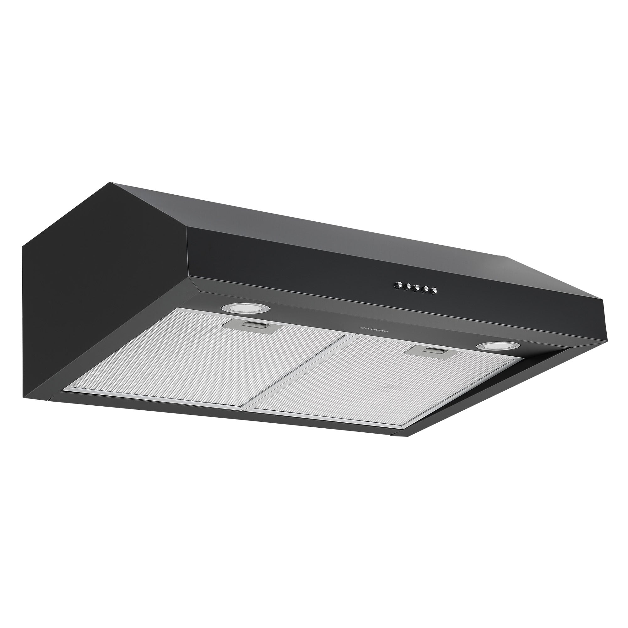 Ancona AN-18041BLK 30-in 440-CFM Ducted Black Under Cabinet Range Hoods Undercabinet Mount