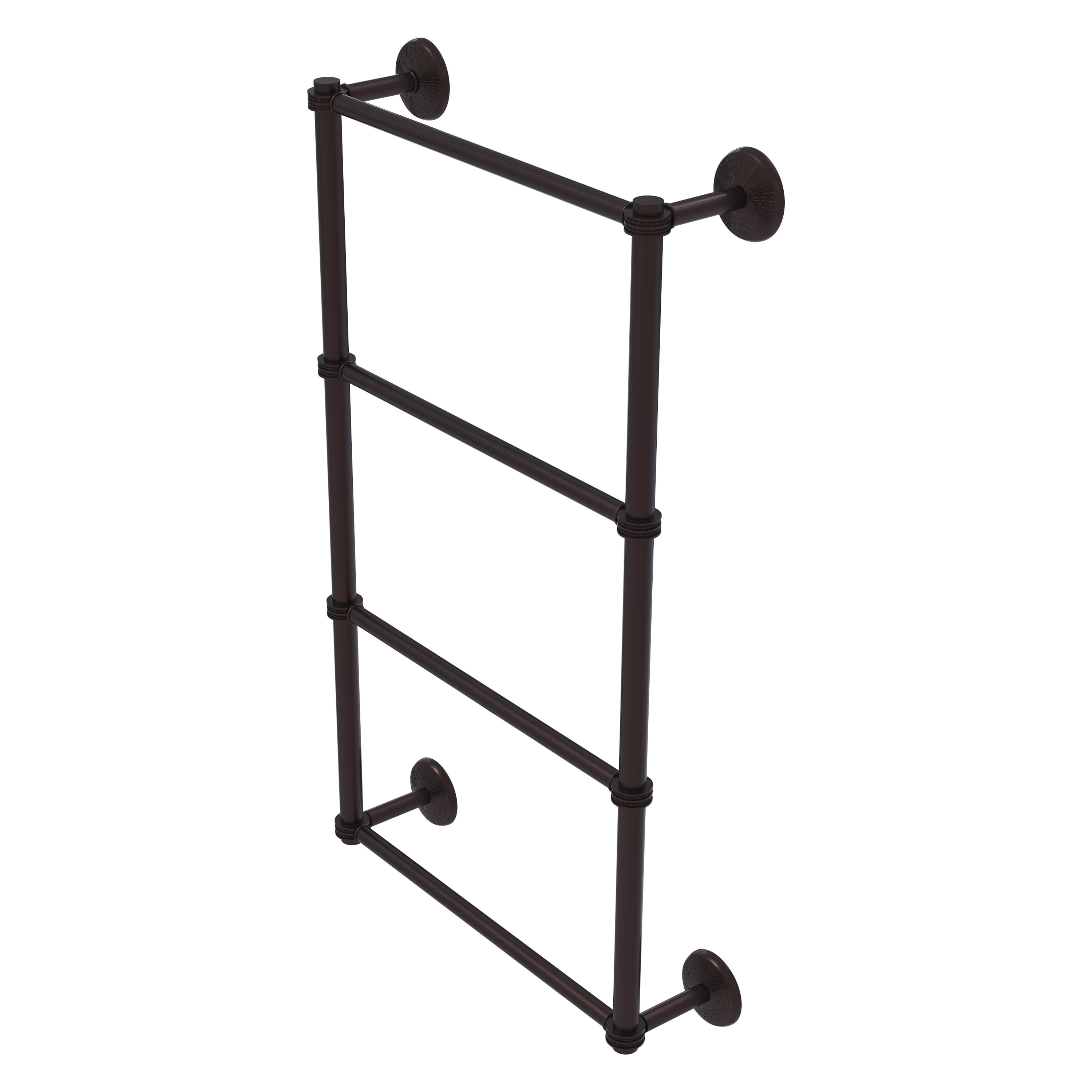 Allied Brass MC-28D-24-ABZ Monte Carlo 24-in double Antique Bronze Wall mount 4-tier Towel Bar