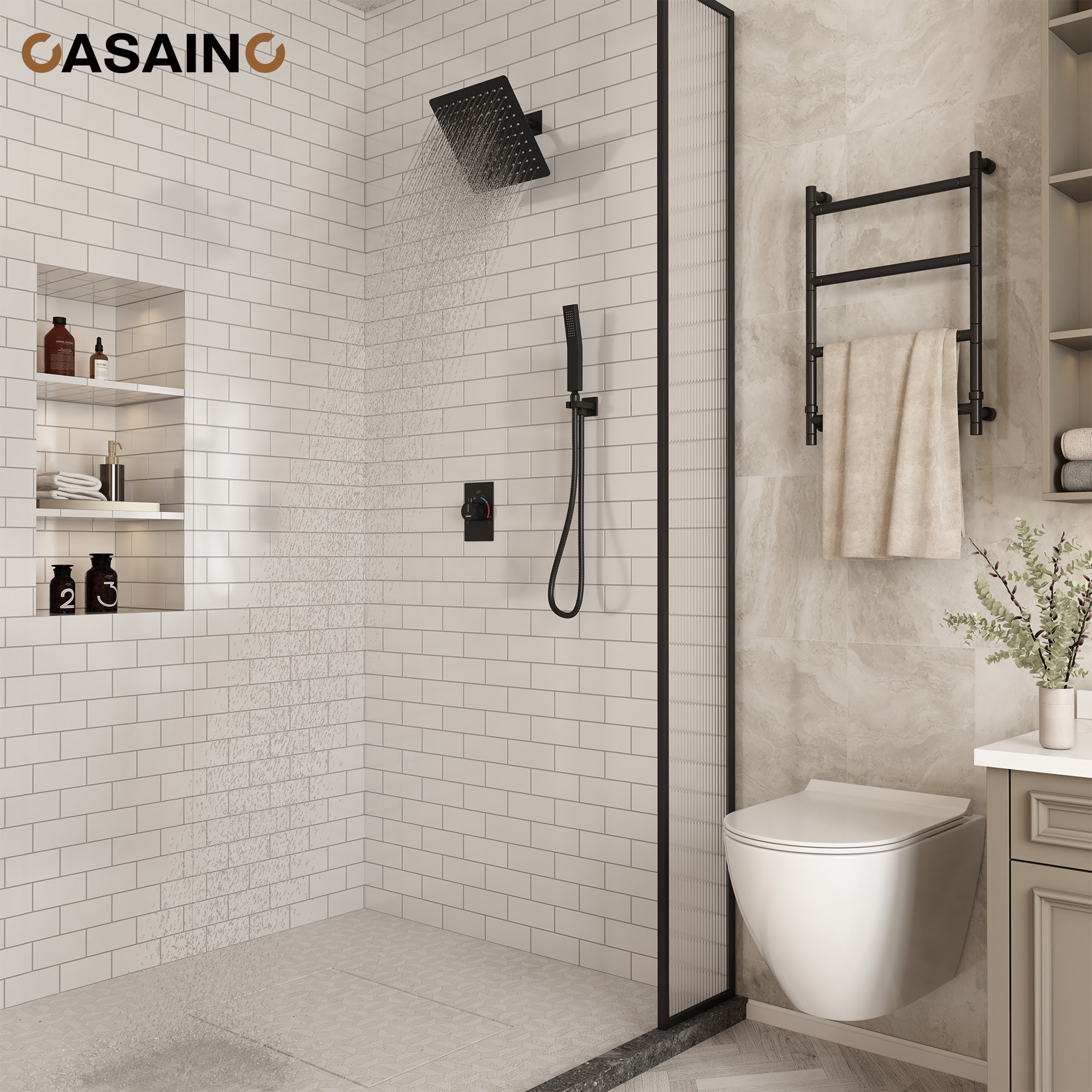 CASAINC KCHS0012-10MB Showerhead-Bar-Panels - View #2