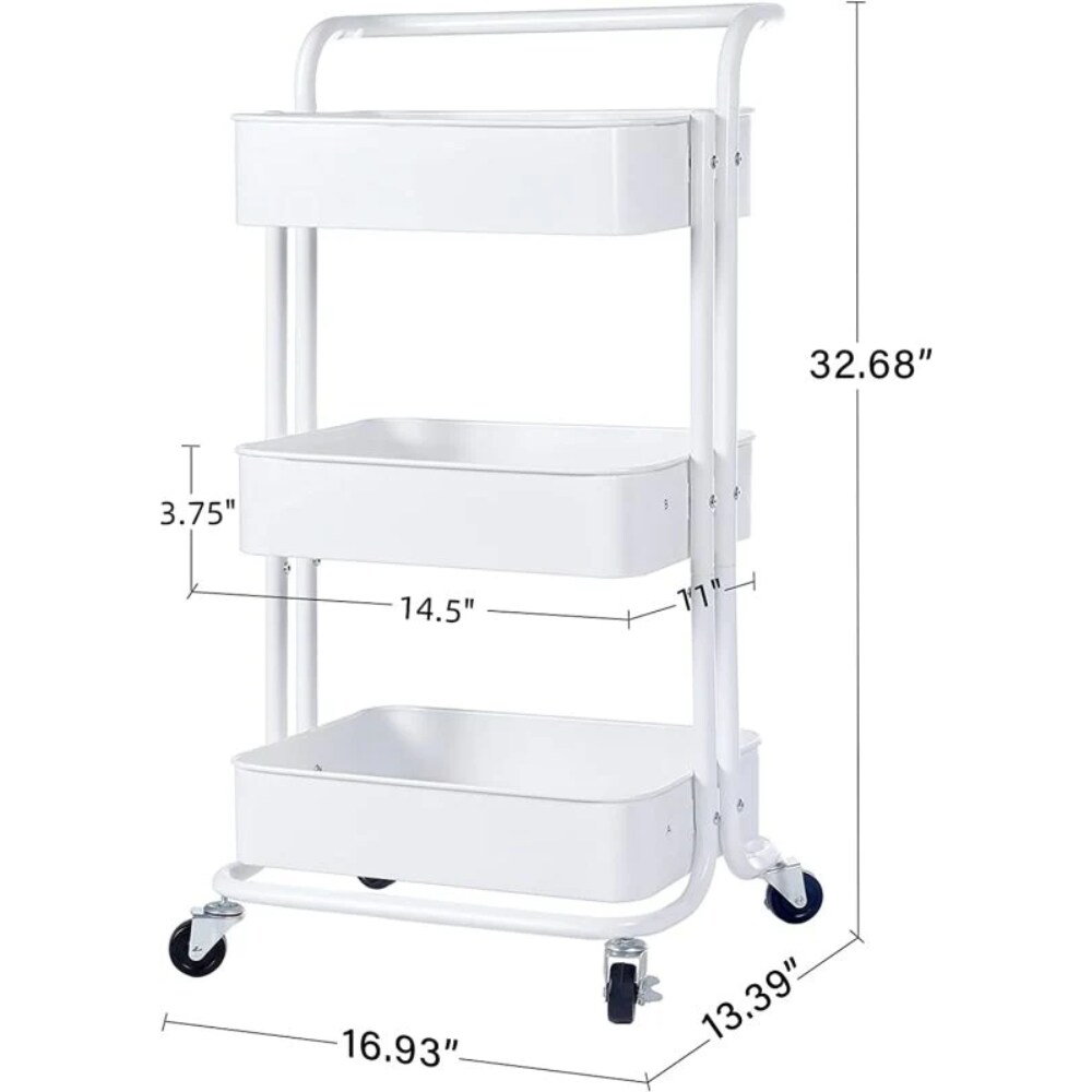 SimpleLUX FNCART171333WVOL Free-Standing-Shelving - View #2
