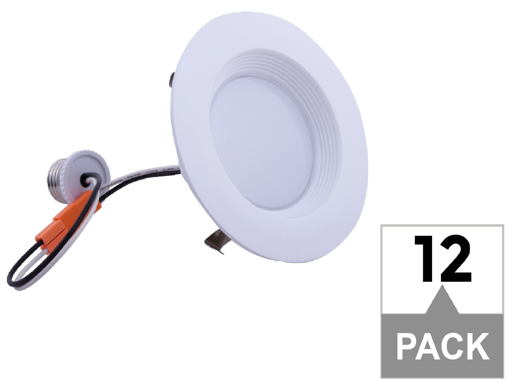 White 4-in 850-Lumen Daylight Round Dimmable LED Recessed Downlight (12-Pack) | - Green Watt L11-DL4D-13W-50K