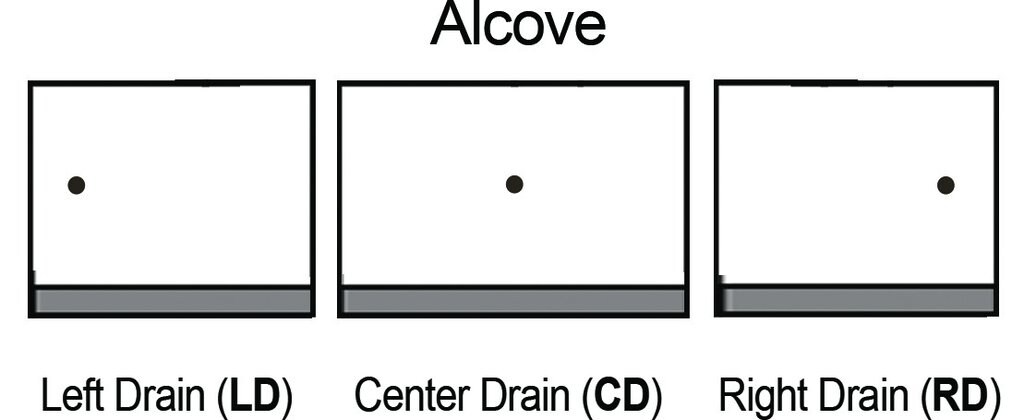 American Bath Factory AFGH-6042BR-CD-OB Alcove-Shower-Kit - View #5