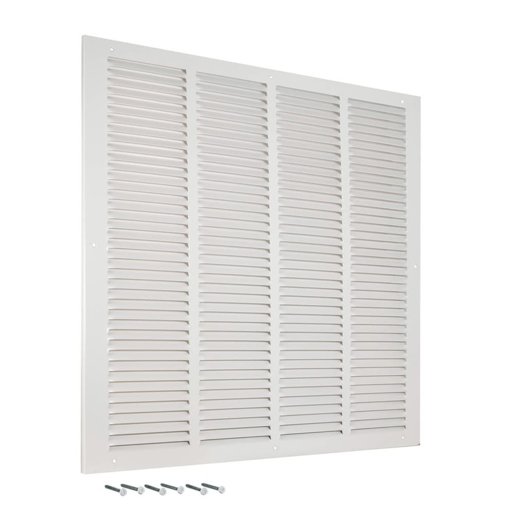 EZ-FLO 61629 20-Inches x 20-Inches Steel White Sidewall/Ceiling Return air grille