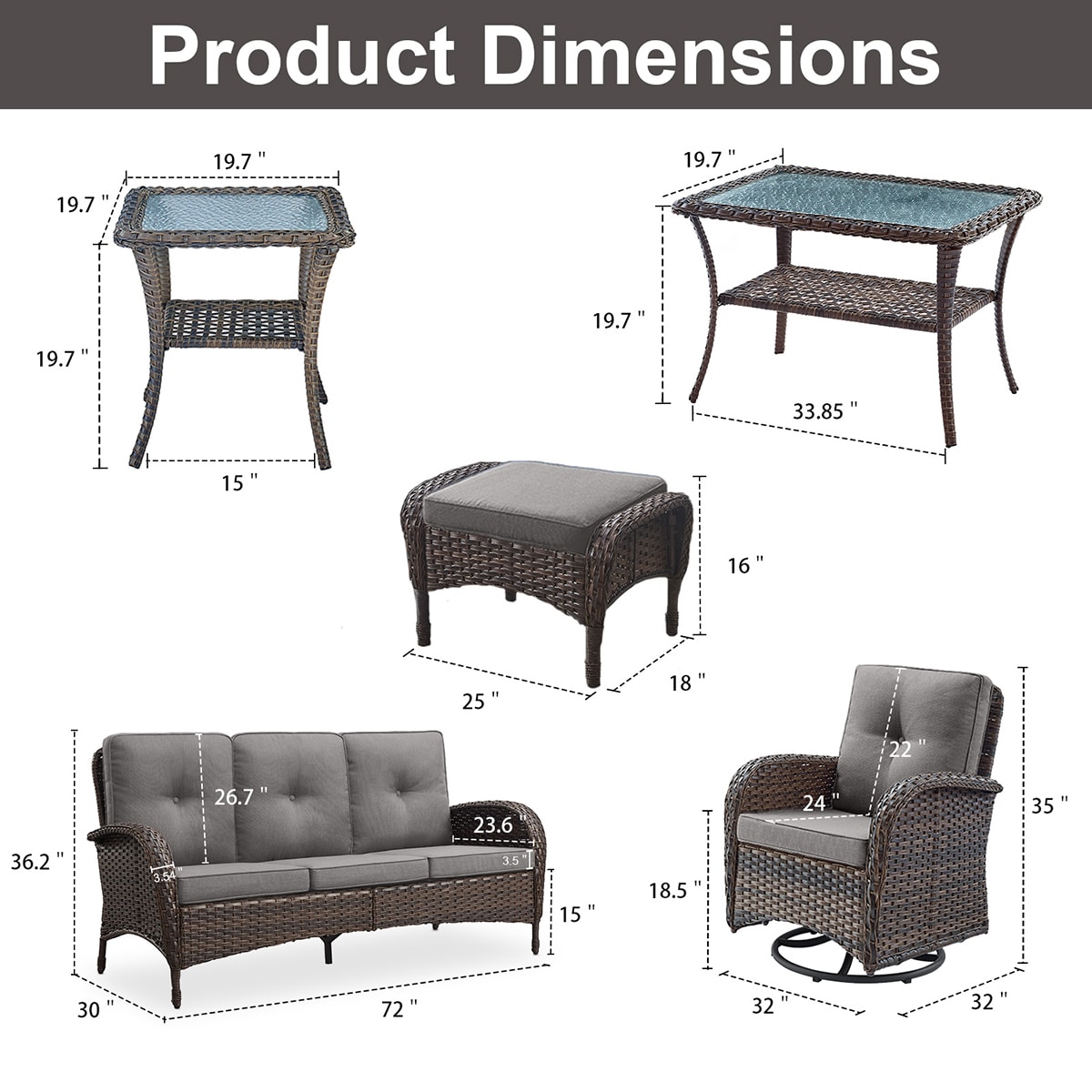 Rilyson FS114116R50085-3 Patio-Conversation-Sets - View #7