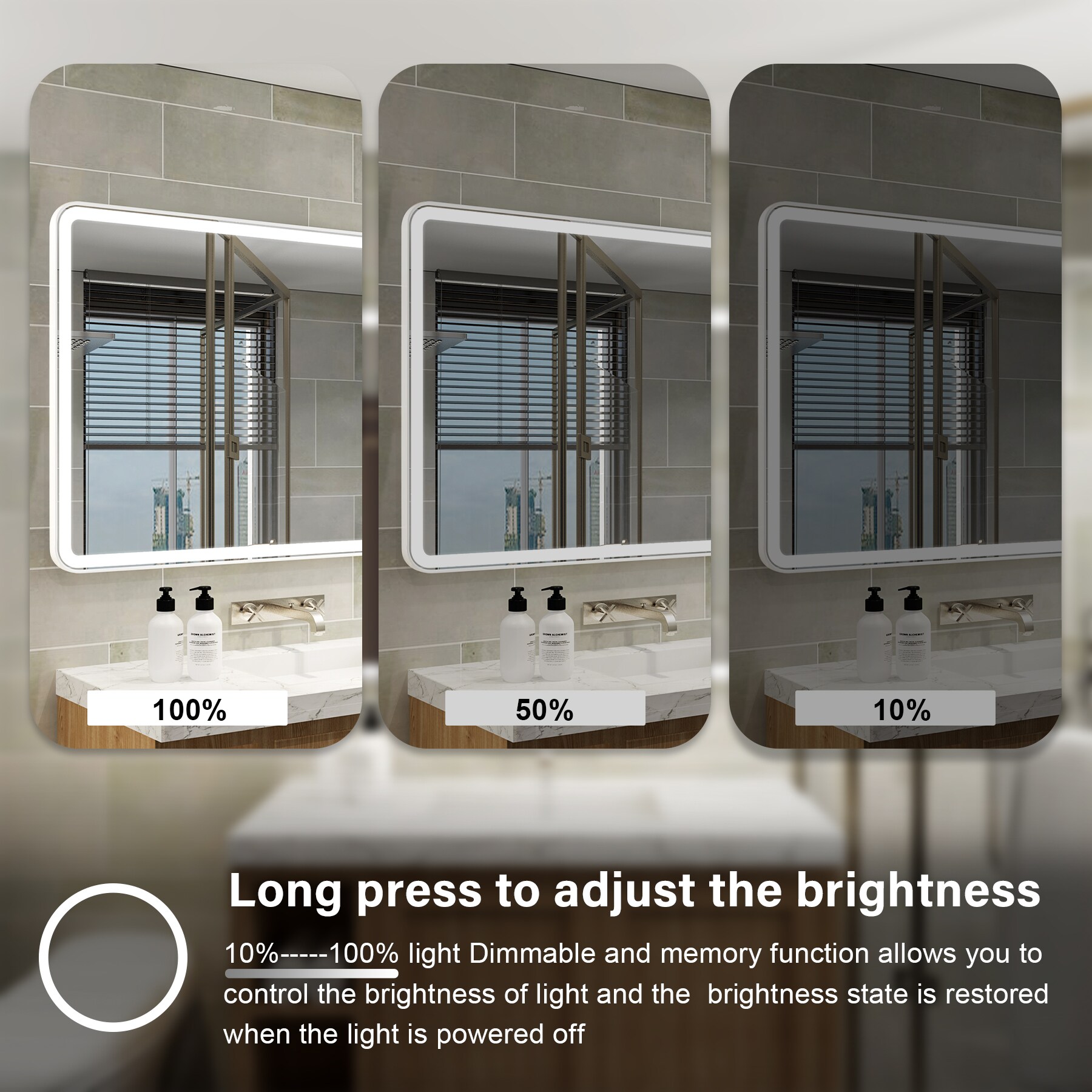 CALVON RC9-4836WT Framed-Bath-Mirrors - View #9