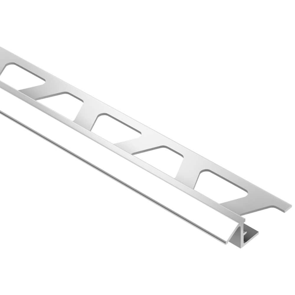Schluter Systems ATK100ACB Reno-TK 0.375-in W x 98.5-in L Bright Chrome Anodized Aluminum Aluminum Reducer Tile Edge Trim