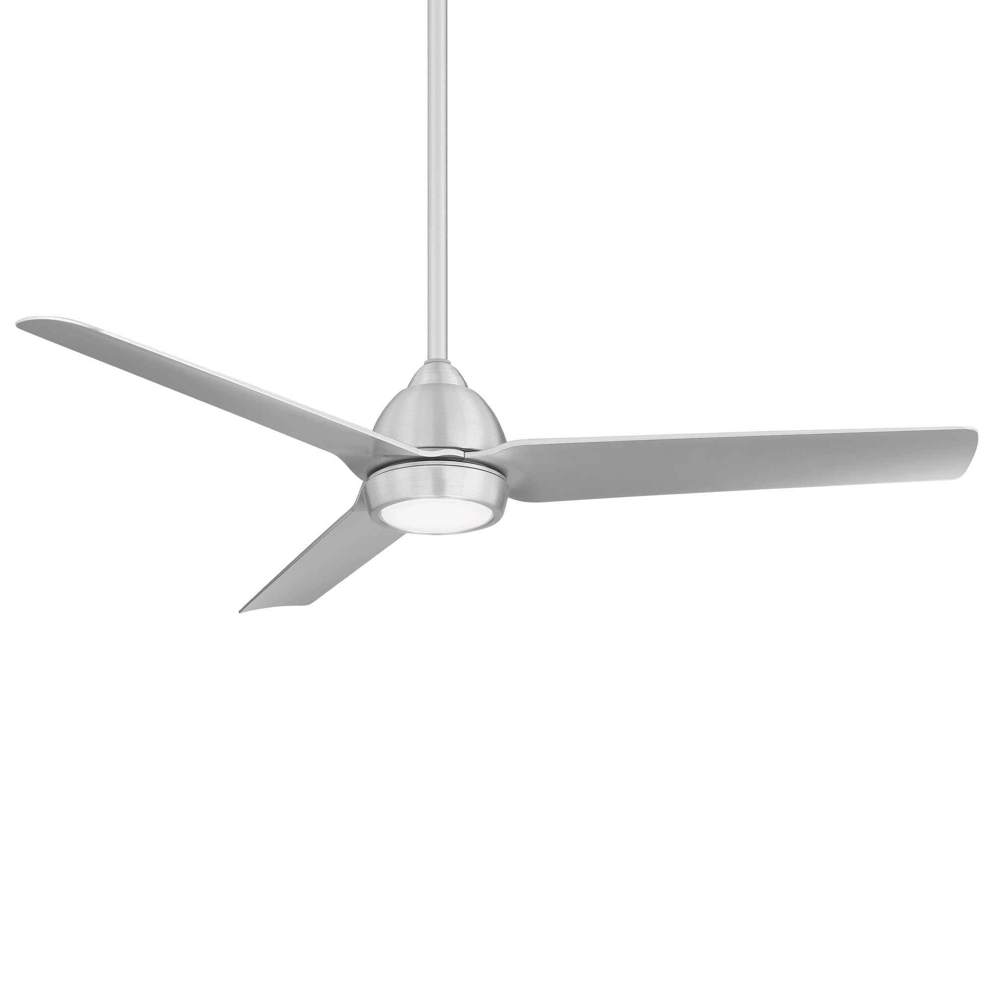 WAC Lighting Mocha 54-in Brushed Aluminum Integrated LED Indoor/Outdoor Smart Ceiling Fan with Light and Remote (3-Blade) F-001L-BA Sansujyuku sansujyuku.com