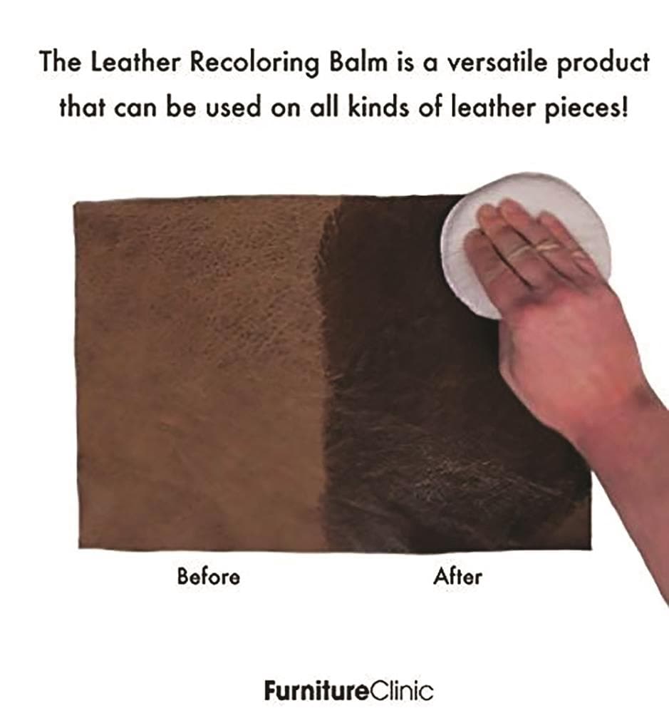  BSCPAM Leather Recoloring Balm - Leather Repair Kit for  Furniture & Vinyl- Leather Dye, Restore & Renew for Couches, Car Seats,  Belt, Boots - Non-Toxic Leather Stain - 12oz Medium Brown 