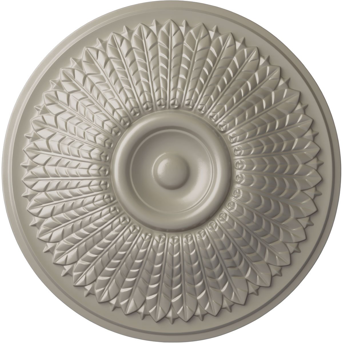 Ekena Millwork CM23MOPWS Modena 23.5-in W x 23.5-in L Painted Pearl White Polyurethane Whole Ceiling Medallion