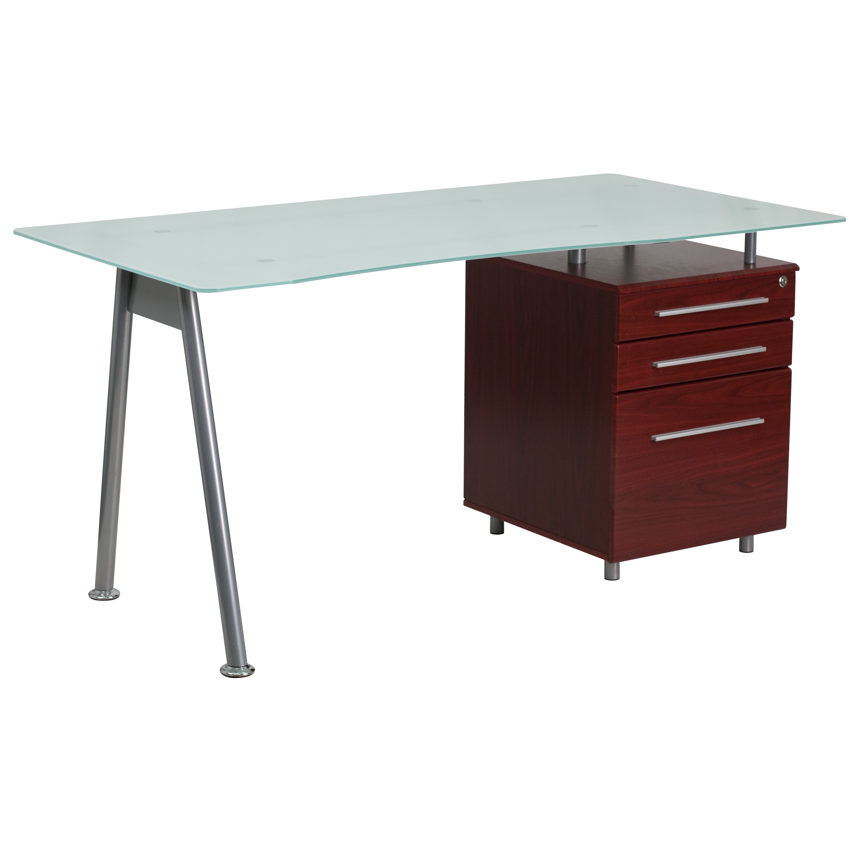 Flash Furniture 889142011309 59-in Brown Modern/Contemporary Computer Desk
