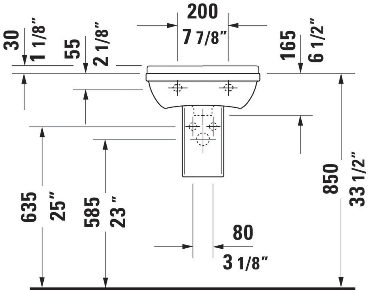 Duravit 0750450000 Bath-Sink - View #4