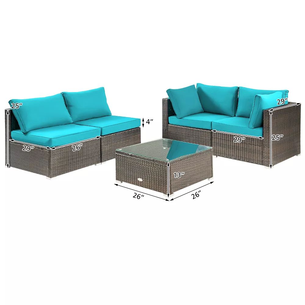 Poinic CWJ68691BTU-X Patio-Sofas-Daybeds - View #4