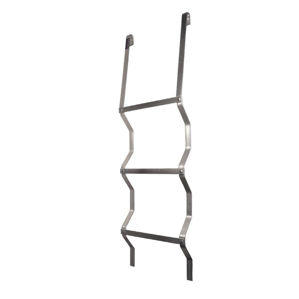 Adjust-A-Grate 3-Step 1 Story 300 lbs. Capacity Aluminum Window Well Ladder  in the Fire Escape Ladders department at