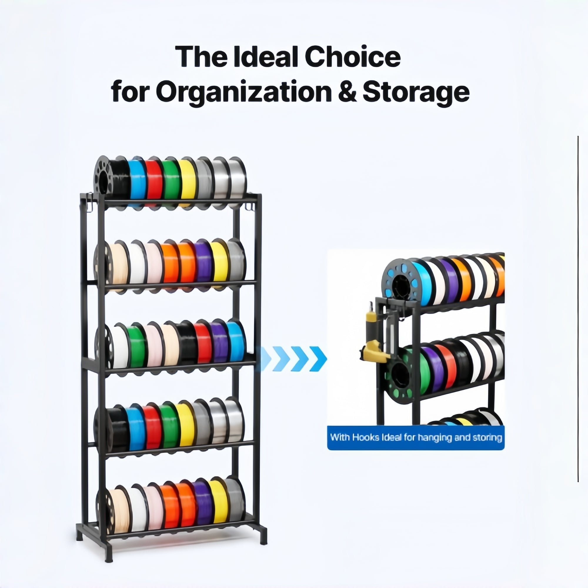 Numhew NHBEN32082 Free-Standing-Shelving - View #3