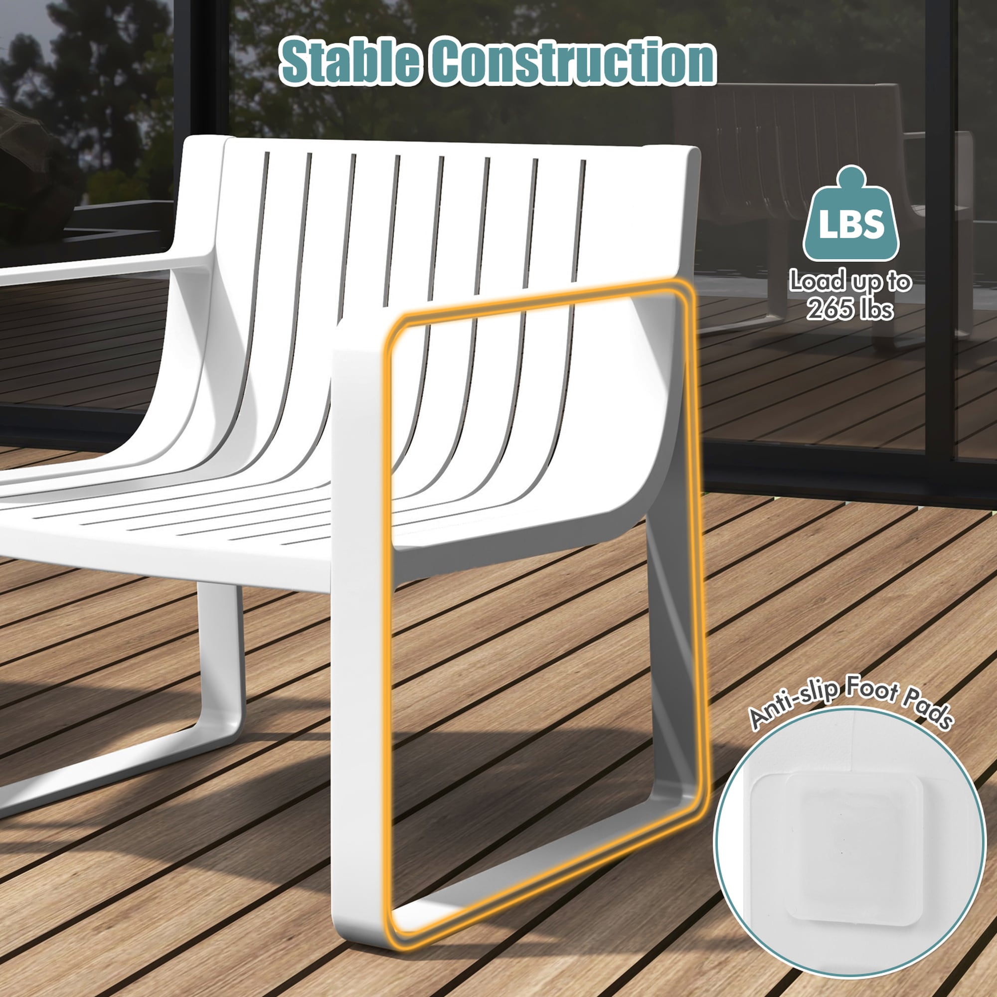 Costway HCST05751 Patio-Chairs - View #4