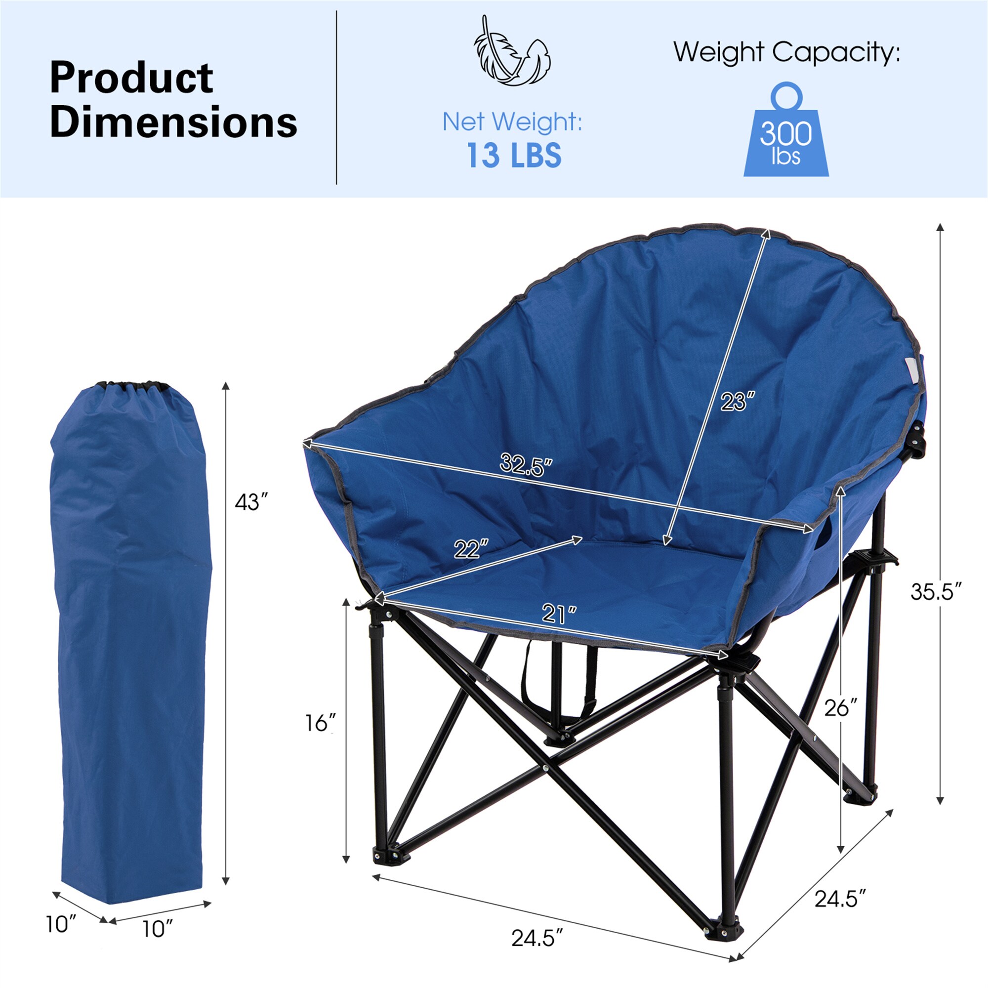 BABOOM BOM-70502NY-CO Beach-Camping-Chairs - View #3