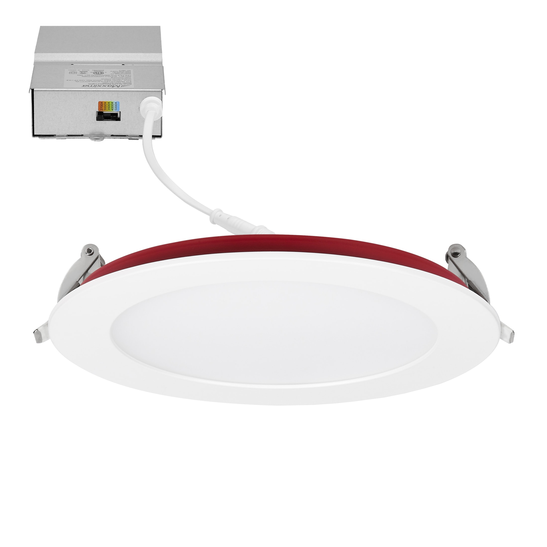 6-Inch White Aluminum Dimmable LED Downlight with J-Box