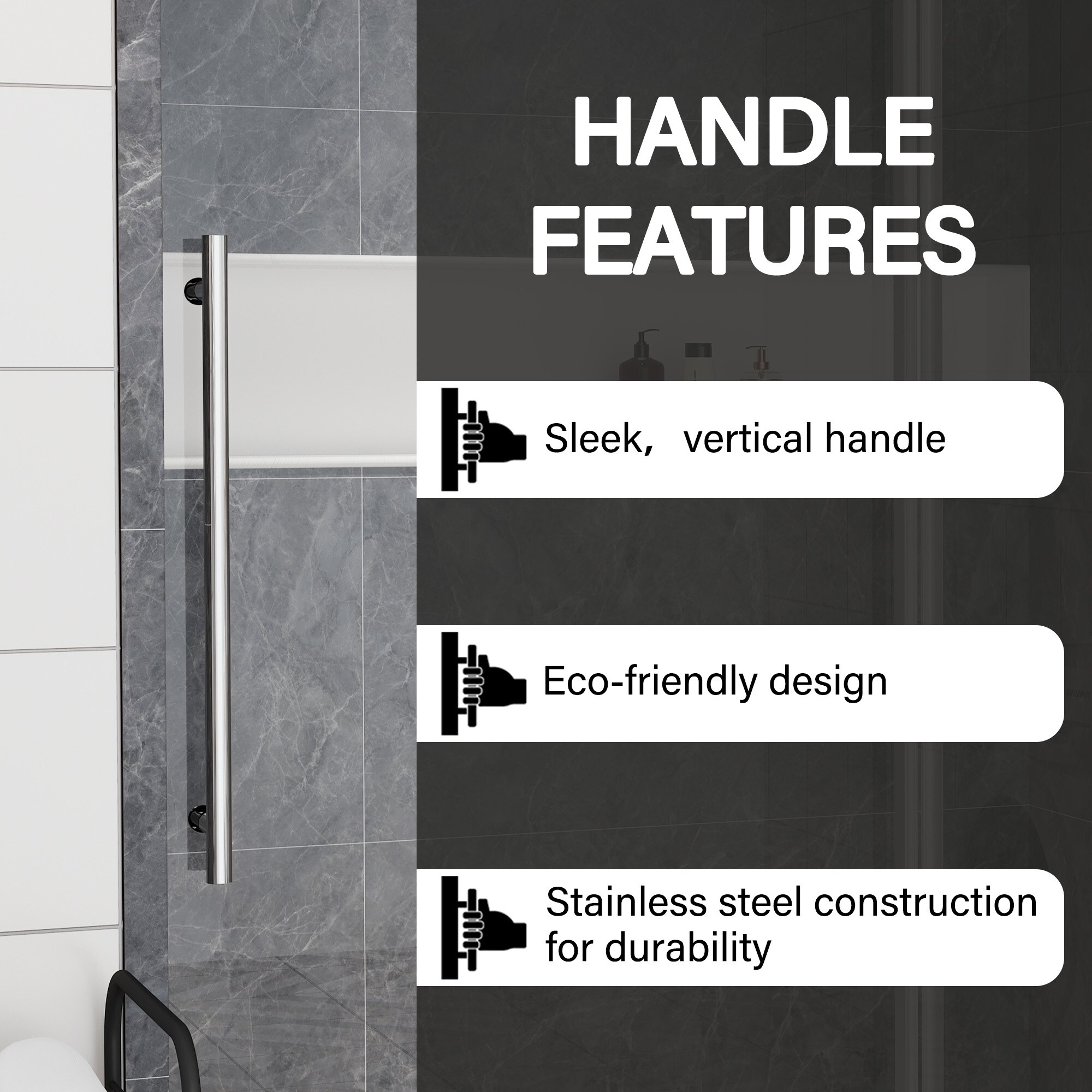 CASAINC CA-LBD9-4876BN Shower-Doors - View #7