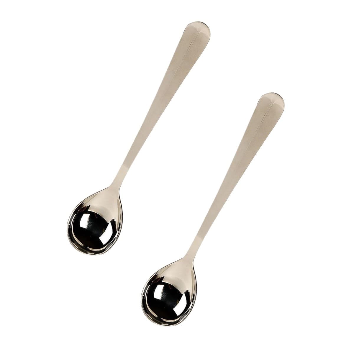 Lehman's Stainless Steel Jar Serving Spoons 10.75 in Long Handle Set of 2