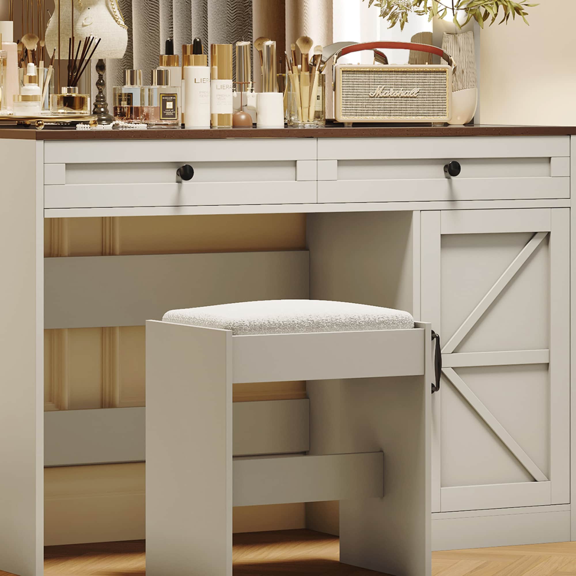 SINOFURN SYD250014WT Bedroom-Vanities - View #7