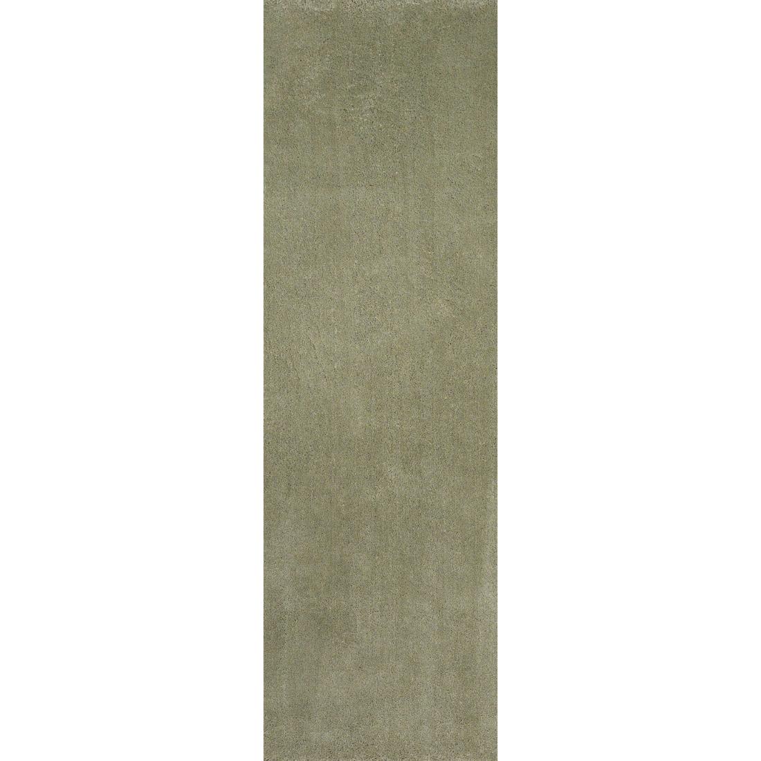 HomeRoots 353901 Bernadette 2 x 7 (ft) Polyester Sage green Rectangular Indoor Solid Runner rug