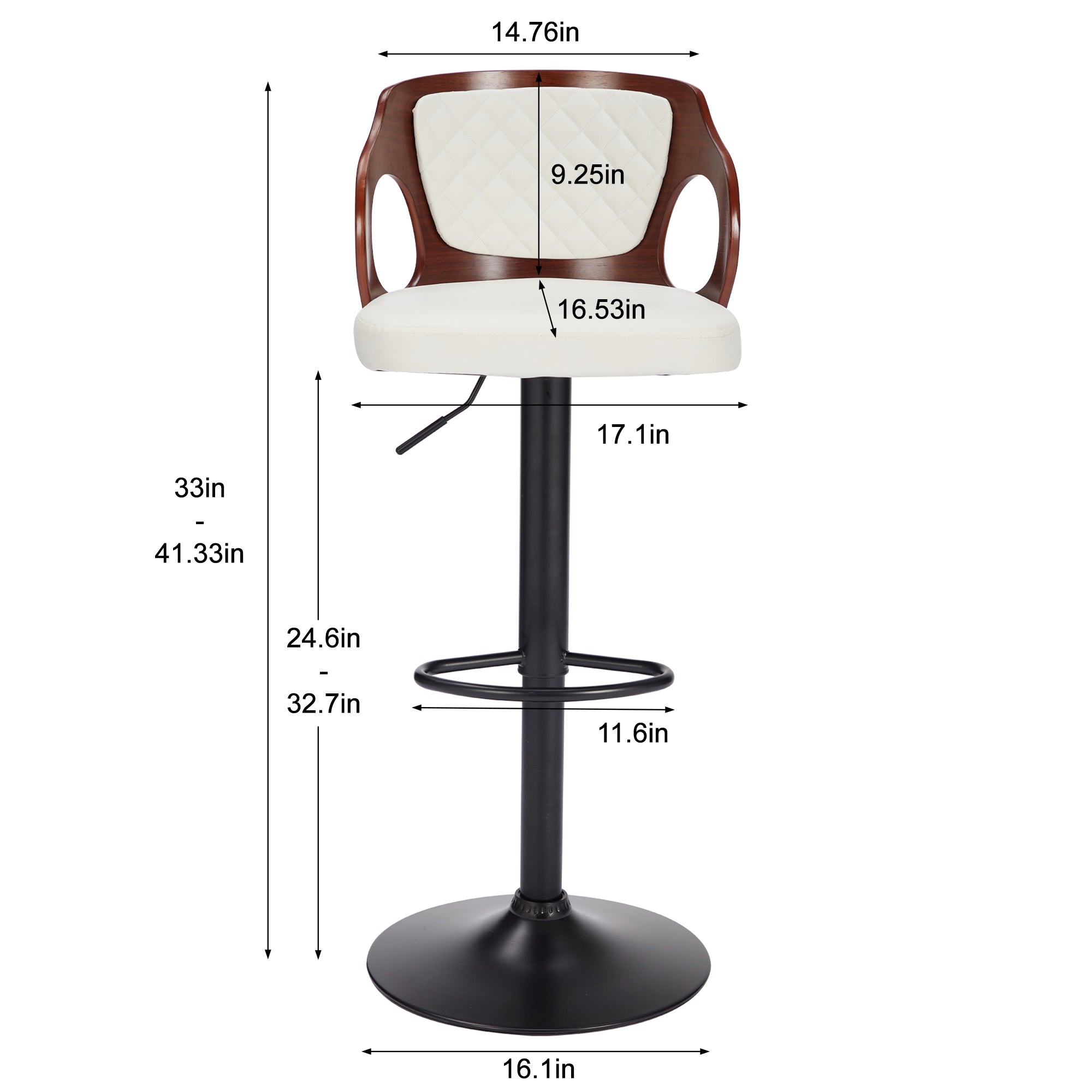 Vecelo LOE-C16-WHT stools - View #3