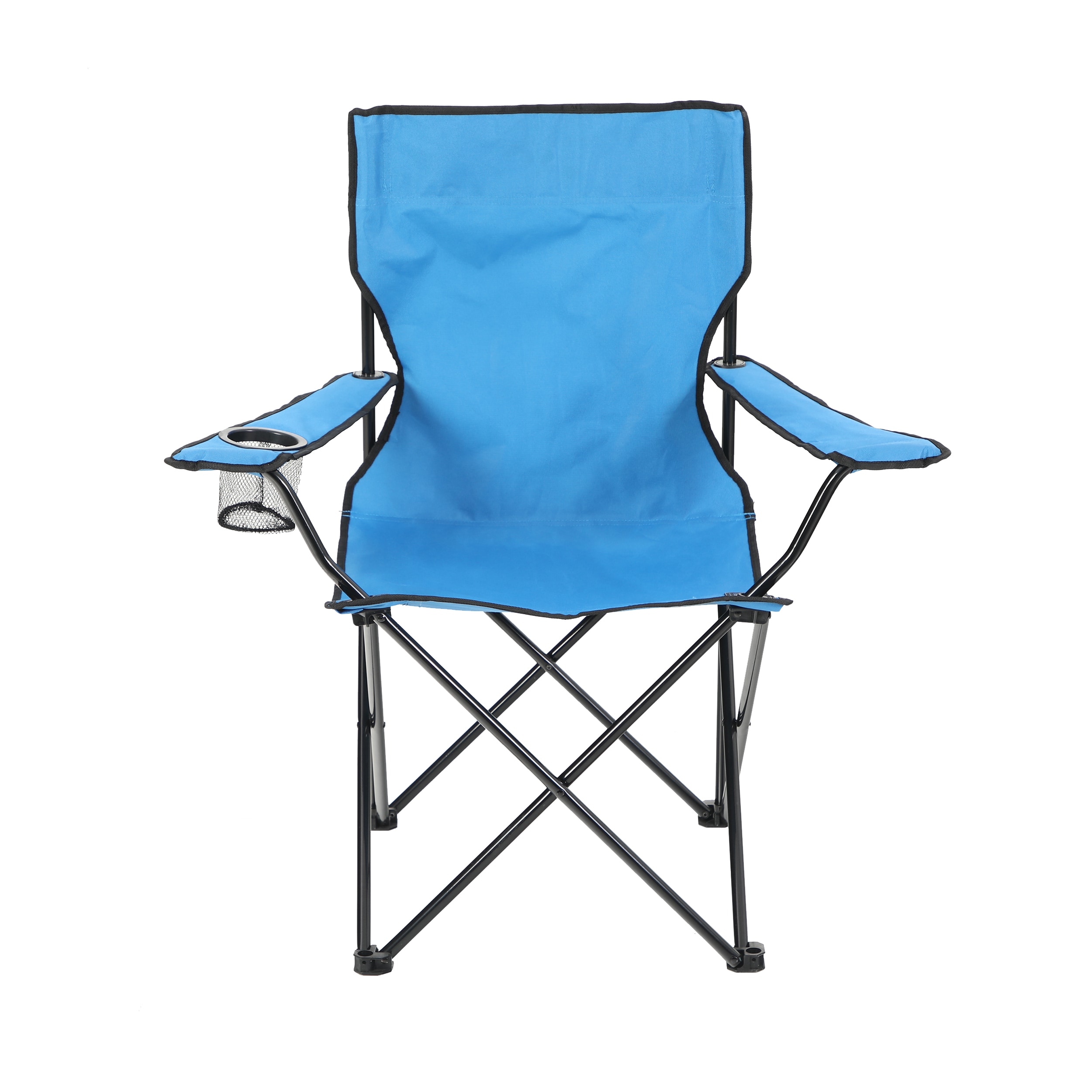 Garden Treasures Polyester Blue Folding Camping Chair (Carrying  Strap/Handle Included) in the Beach & Camping Chairs department at