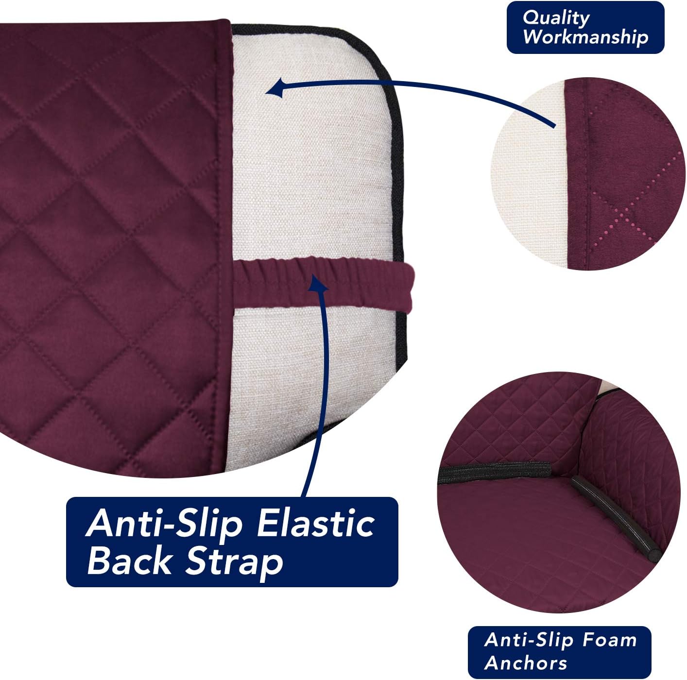 J&V TEXTILES PRTCTR SOFA RED slipcovers - View #4