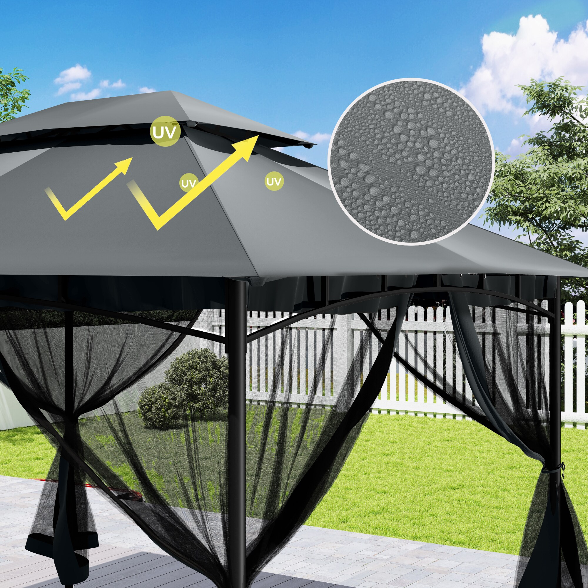  EL-ZPTYJ-1012-H-WL3 Wood-Resin-Gazebos - View #7